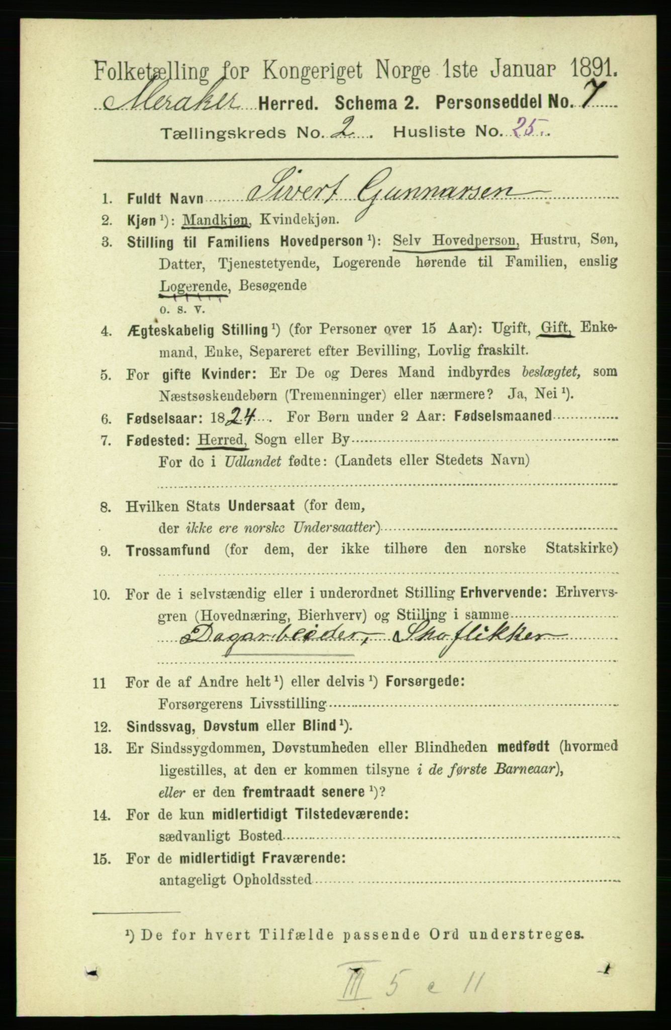 RA, 1891 census for 1711 Meråker, 1891, p. 746