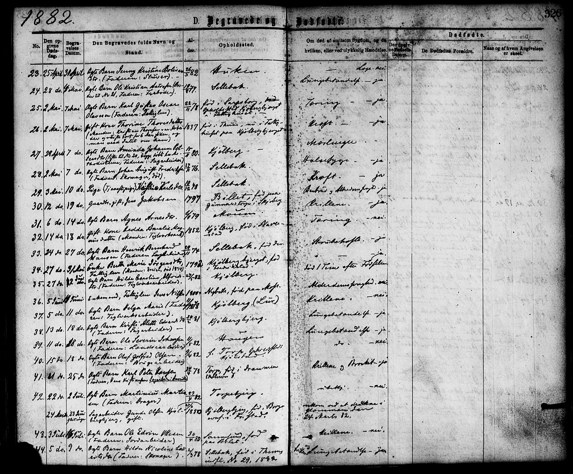 Borge prestekontor Kirkebøker, SAO/A-10903/F/Fa/L0007: Parish register (official) no. I 7, 1875-1886, p. 326