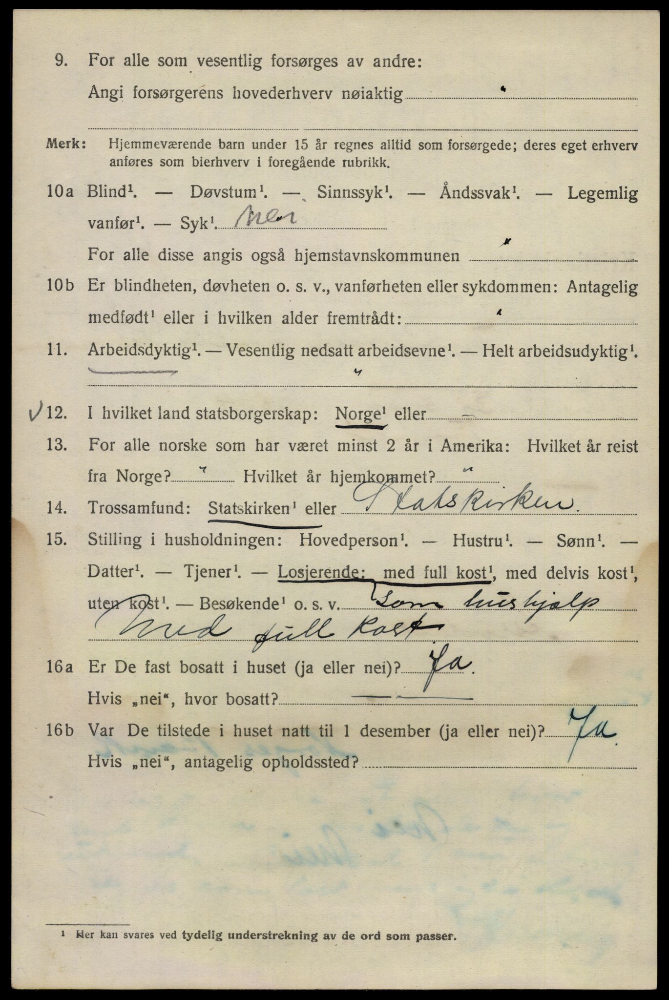 SAO, 1920 census for Kristiania, 1920, p. 150206