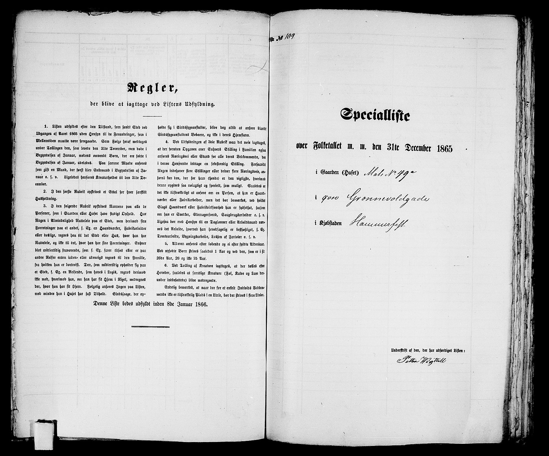 RA, 1865 census for Hammerfest/Hammerfest, 1865, p. 225