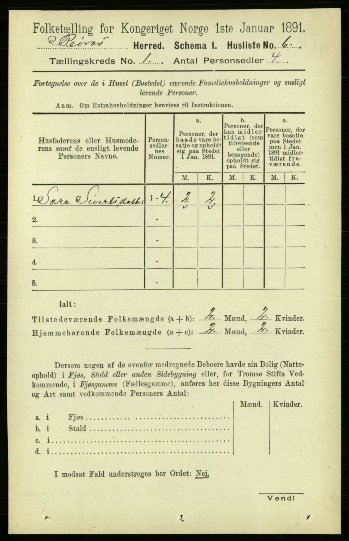 RA, 1891 census for 1640 Røros, 1891, p. 48