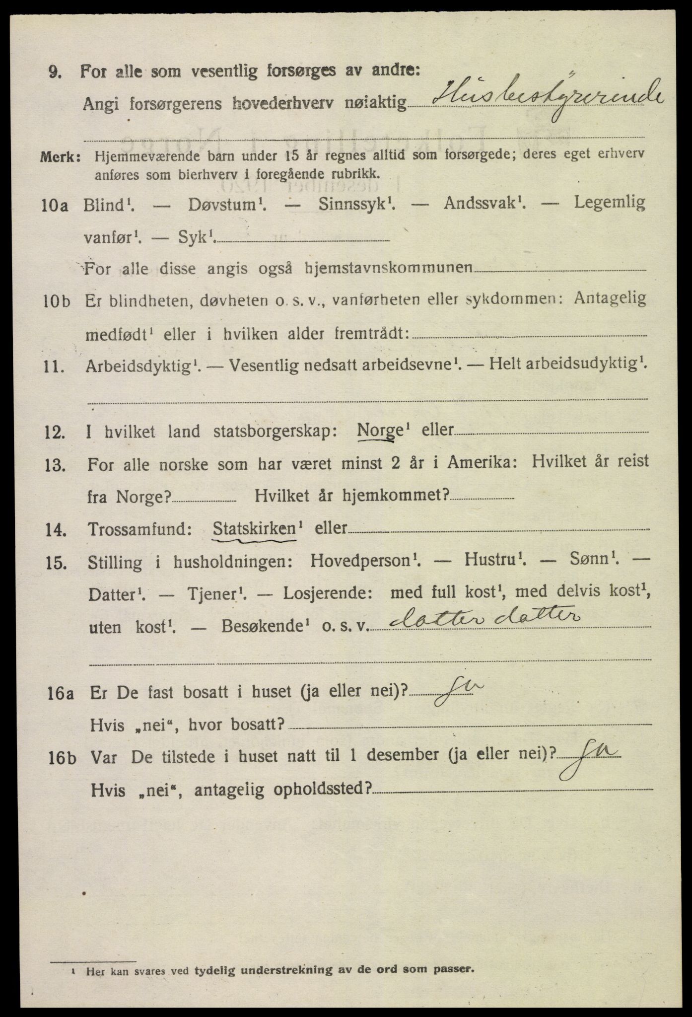 SAK, 1920 census for Froland, 1920, p. 5512