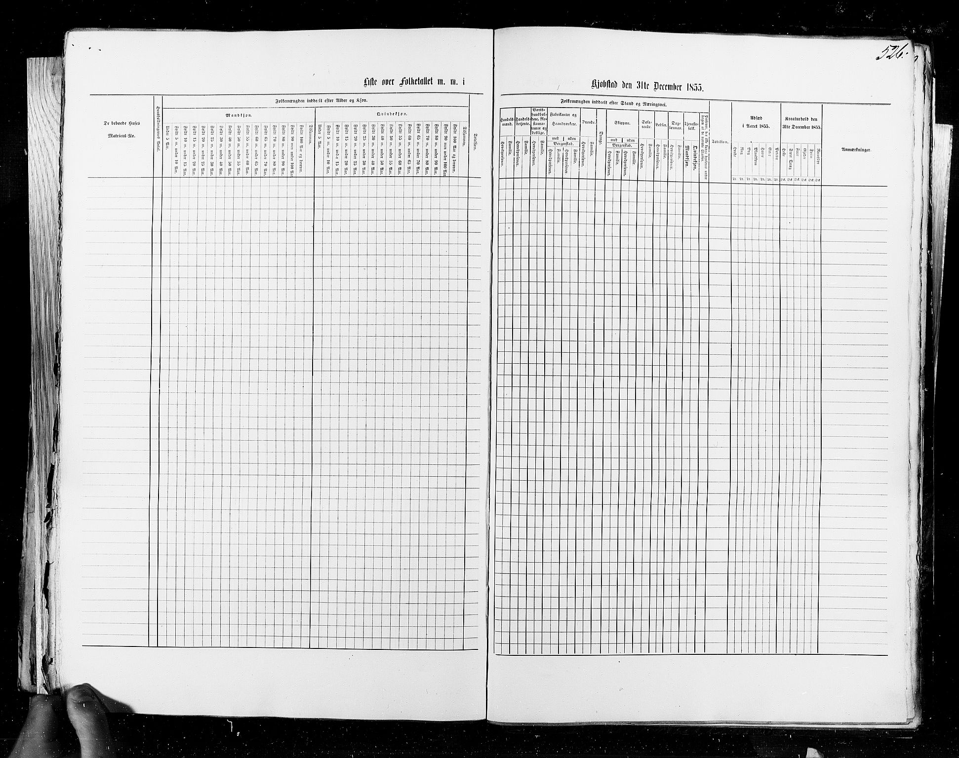 RA, Census 1855, vol. 8: Risør-Vadsø, 1855, p. 526