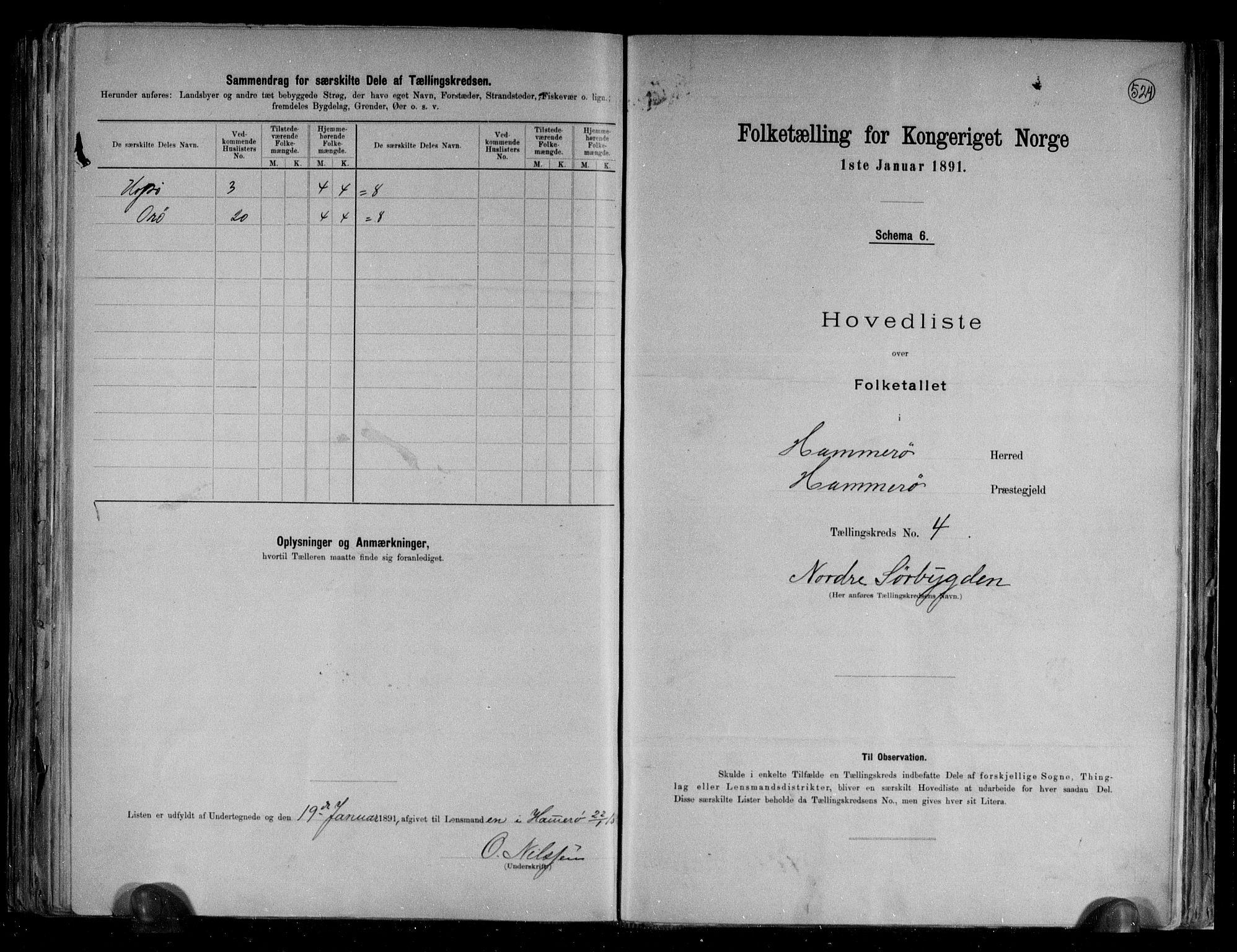 RA, 1891 census for 1849 Hamarøy, 1891, p. 10