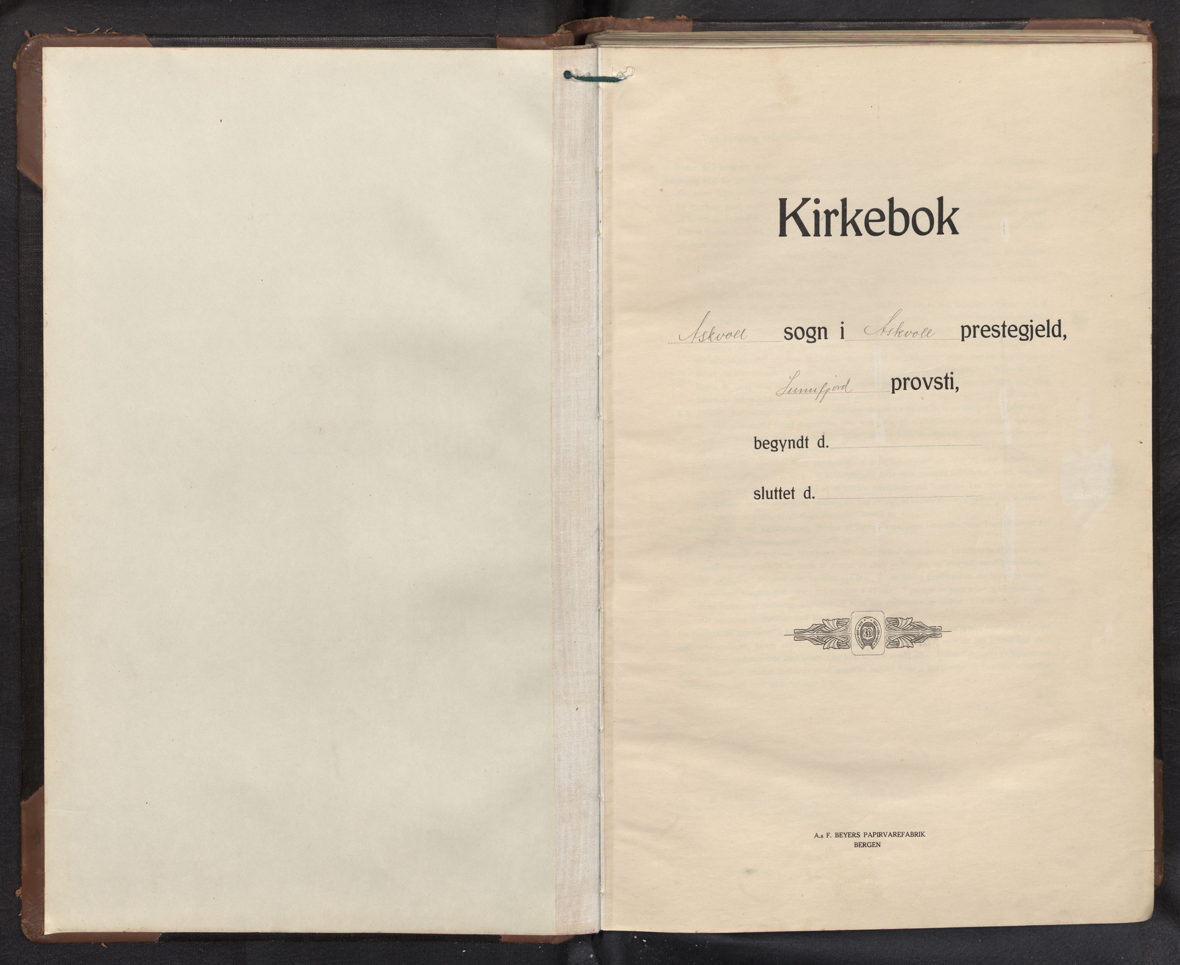 Askvoll sokneprestembete, SAB/A-79501/H/Hab/Haba/L0005: Parish register (copy) no. A 5, 1929-1954