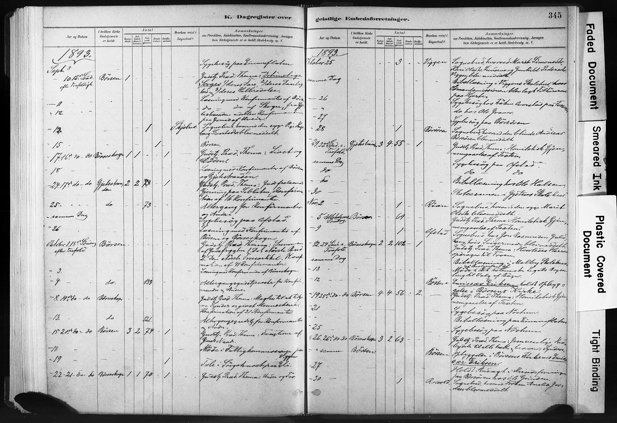 Ministerialprotokoller, klokkerbøker og fødselsregistre - Sør-Trøndelag, SAT/A-1456/665/L0773: Parish register (official) no. 665A08, 1879-1905, p. 345