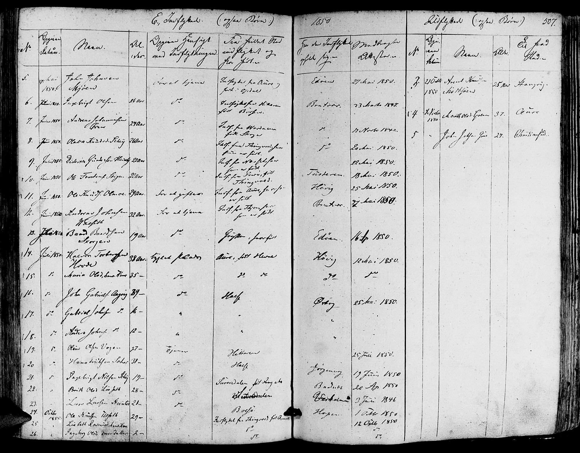 Ministerialprotokoller, klokkerbøker og fødselsregistre - Møre og Romsdal, SAT/A-1454/581/L0936: Parish register (official) no. 581A04, 1836-1852, p. 507
