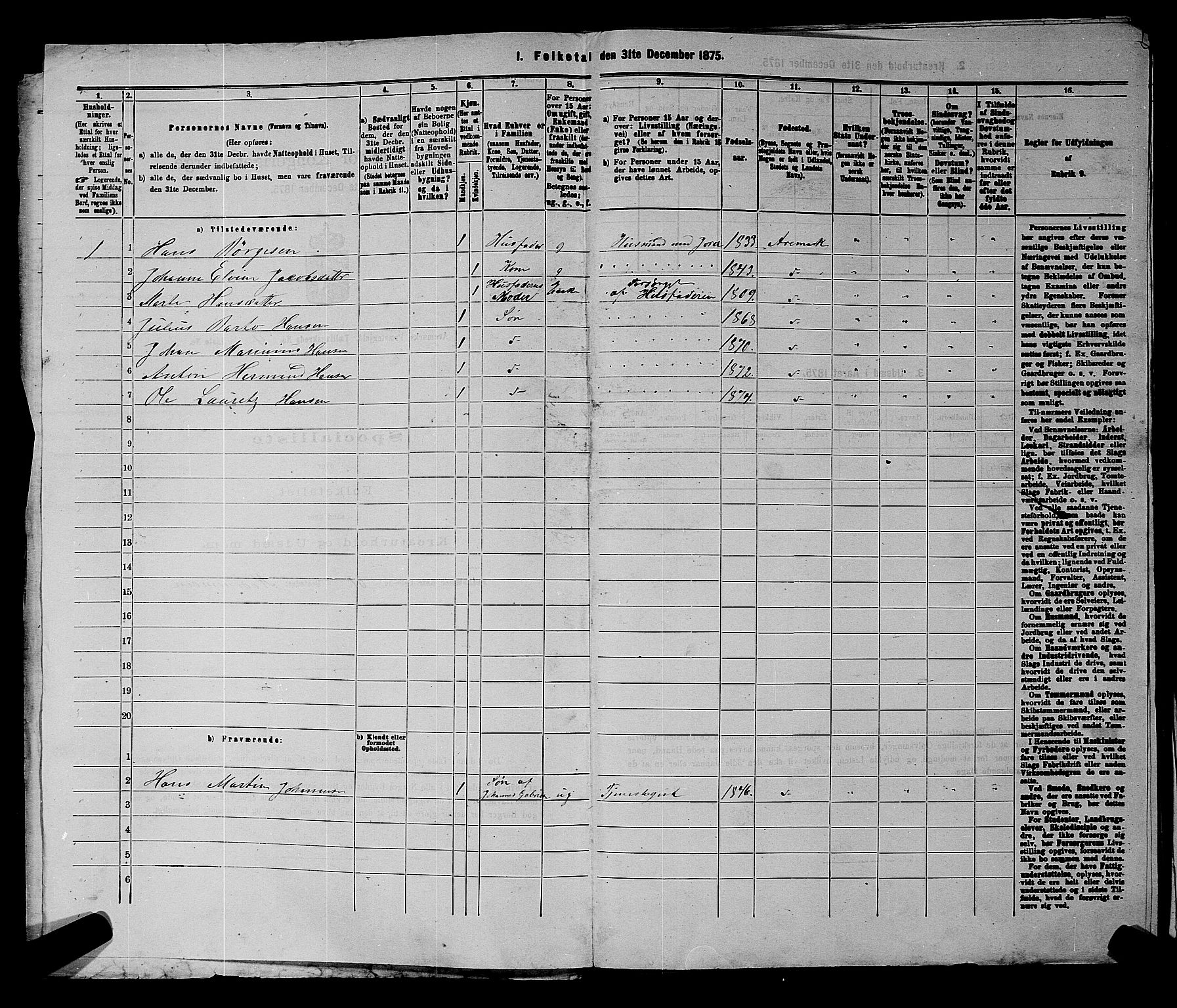 RA, 1875 census for 0118P Aremark, 1875, p. 514