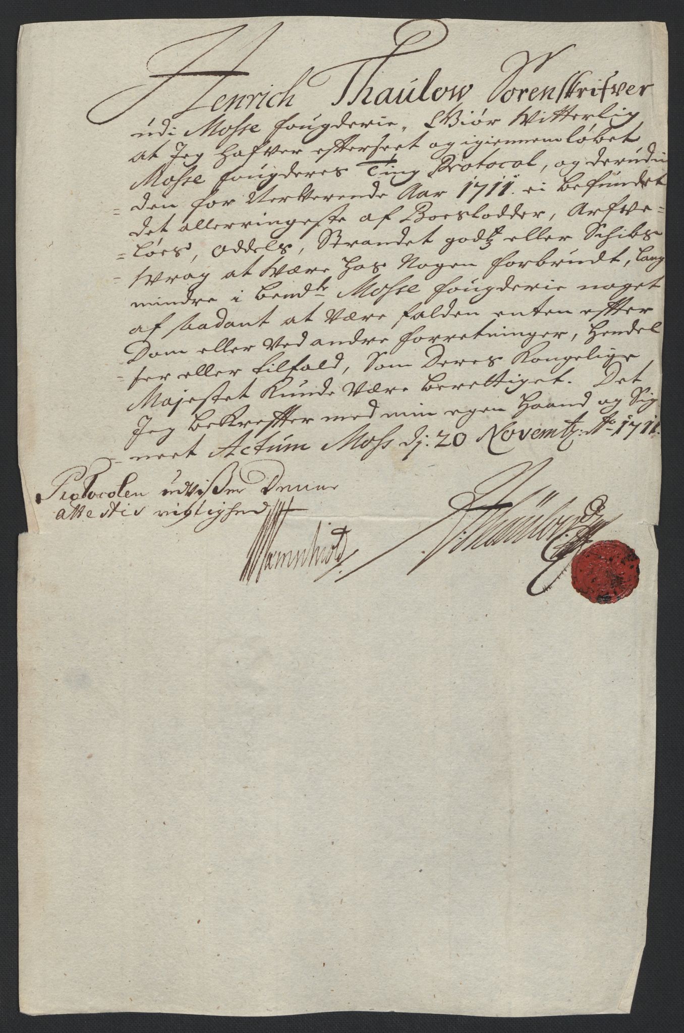 Rentekammeret inntil 1814, Reviderte regnskaper, Fogderegnskap, AV/RA-EA-4092/R04/L0136: Fogderegnskap Moss, Onsøy, Tune, Veme og Åbygge, 1711, p. 45