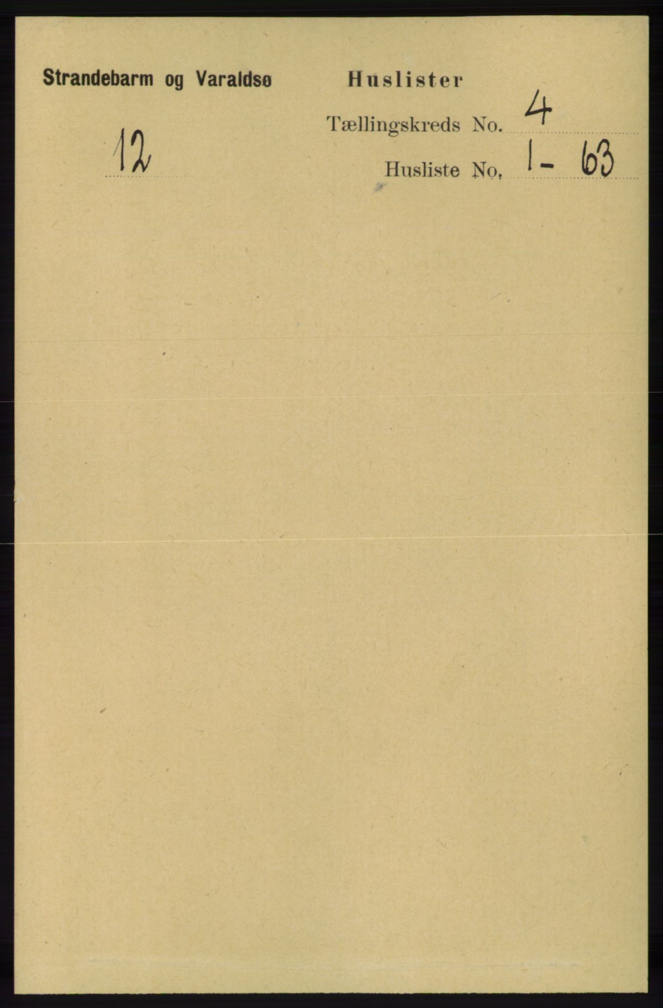 RA, 1891 census for 1226 Strandebarm og Varaldsøy, 1891, p. 1379