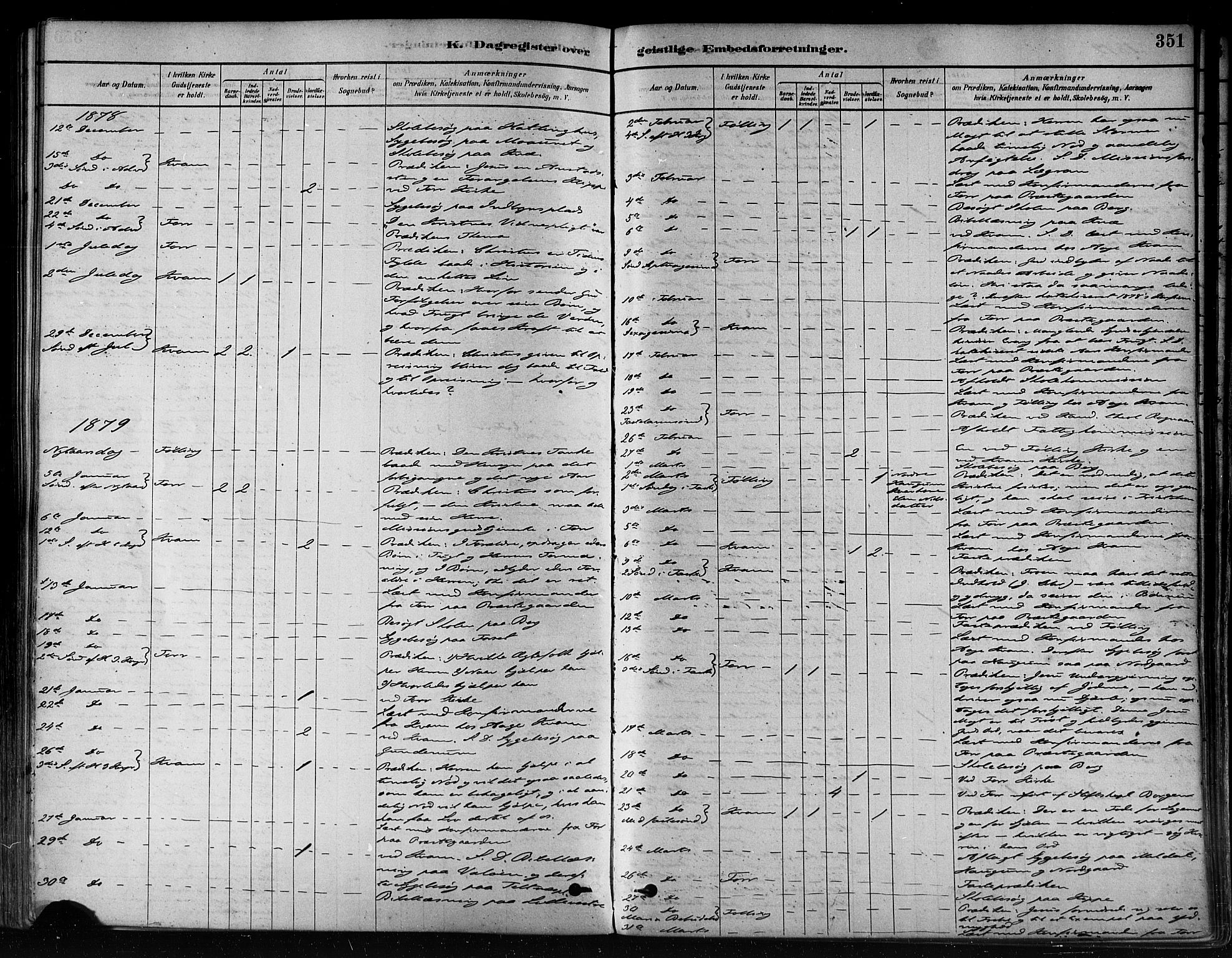Ministerialprotokoller, klokkerbøker og fødselsregistre - Nord-Trøndelag, SAT/A-1458/746/L0448: Parish register (official) no. 746A07 /1, 1878-1900, p. 351