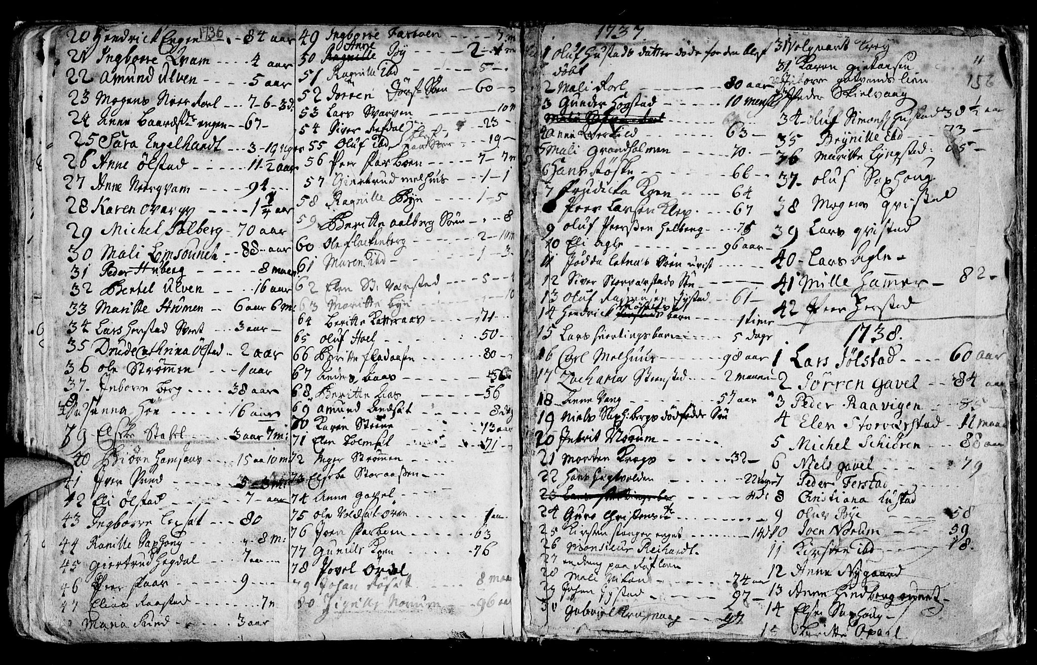 Ministerialprotokoller, klokkerbøker og fødselsregistre - Nord-Trøndelag, SAT/A-1458/730/L0272: Parish register (official) no. 730A01, 1733-1764, p. 156