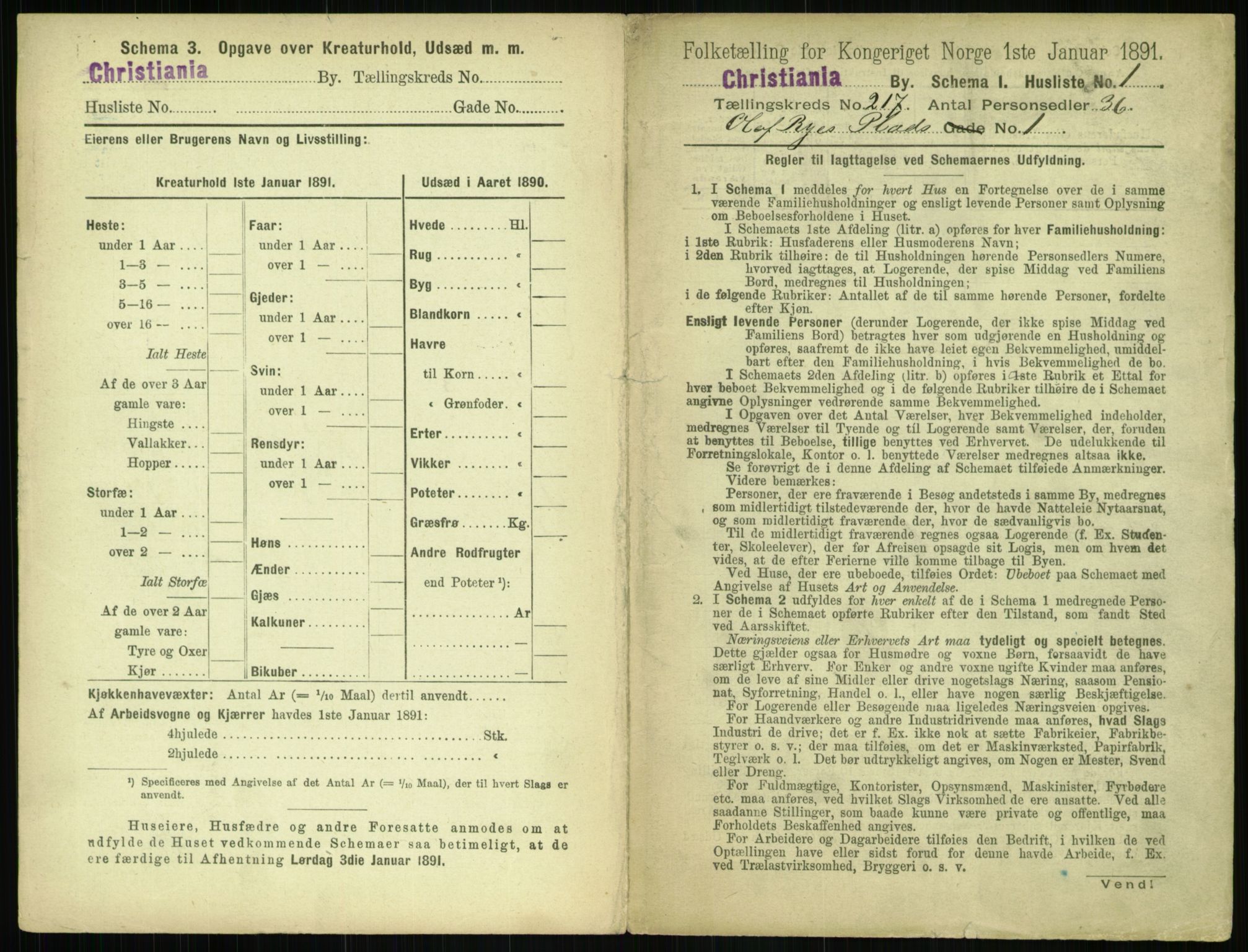 RA, 1891 census for 0301 Kristiania, 1891, p. 128297