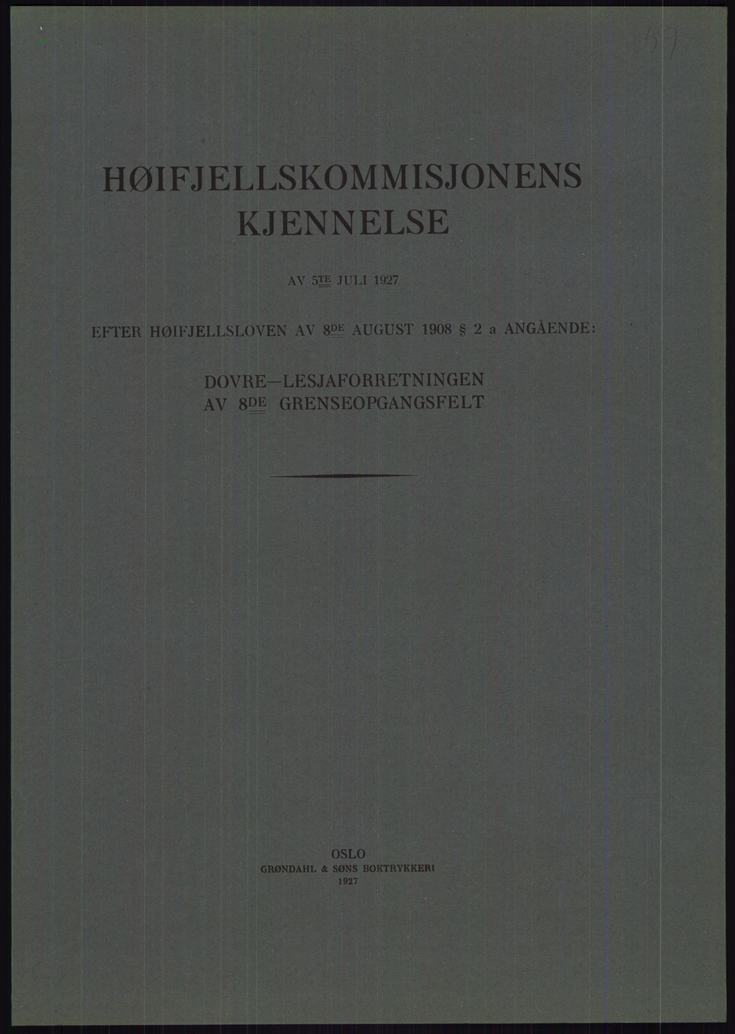 Høyfjellskommisjonen, AV/RA-S-1546/X/Xa/L0001: Nr. 1-33, 1909-1953, p. 3672