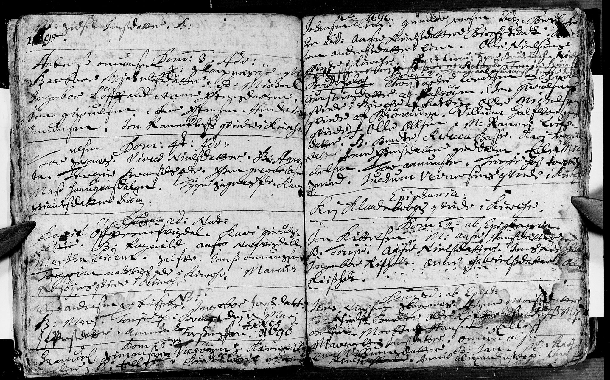 Øyestad sokneprestkontor, AV/SAK-1111-0049/F/Fa/L0002: Parish register (official) no. A 2, 1692-1722, p. 23