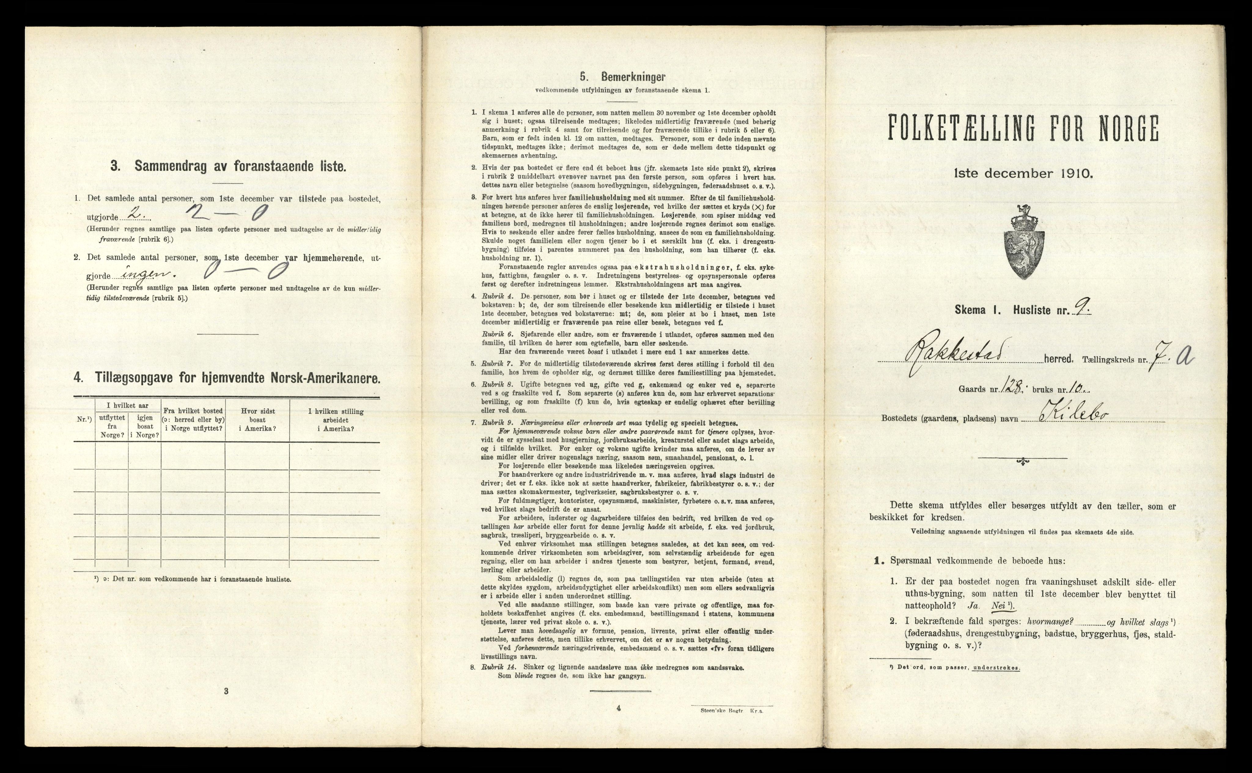 RA, 1910 census for Rakkestad, 1910, p. 1233