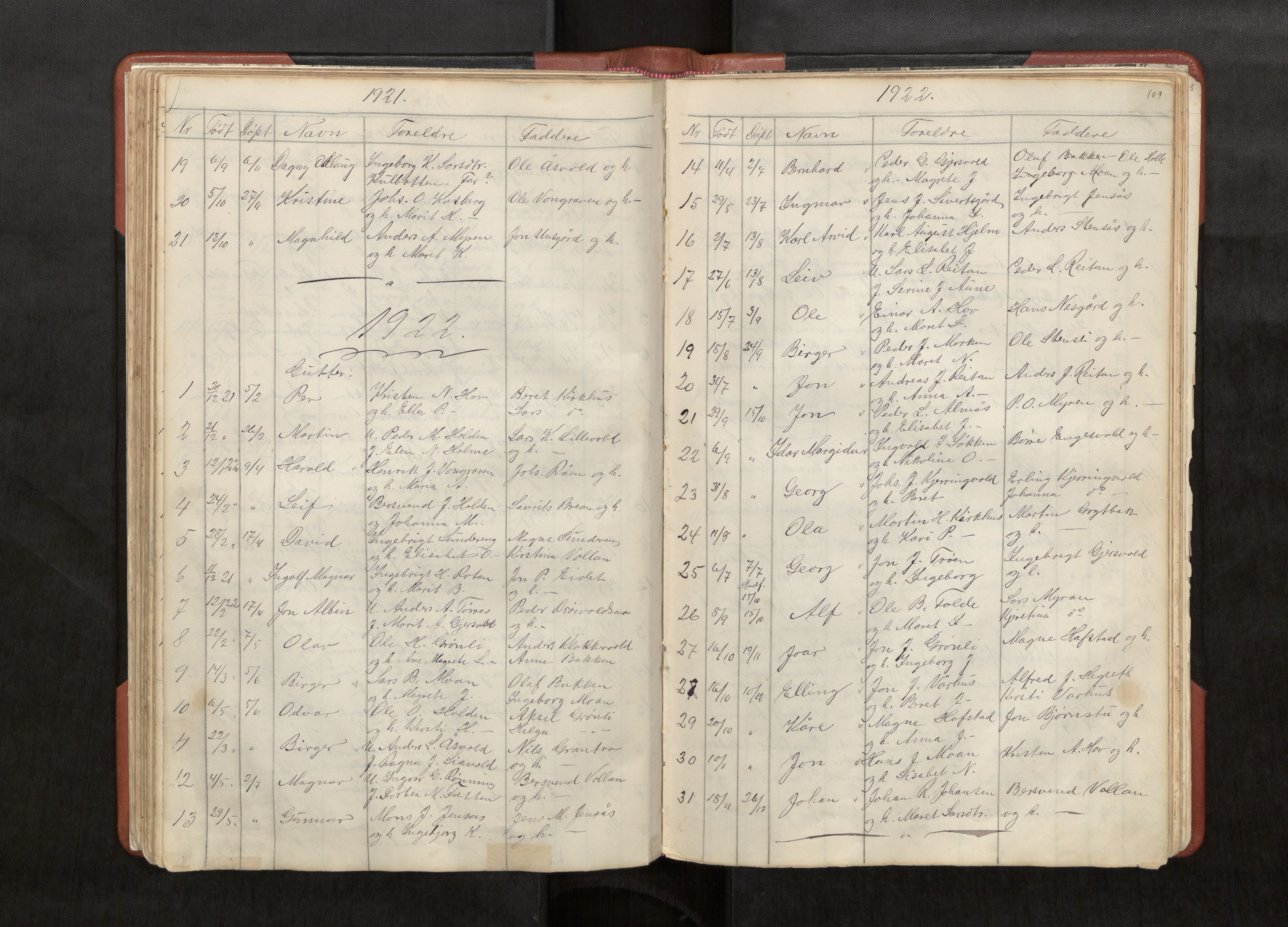 Ministerialprotokoller, klokkerbøker og fødselsregistre - Sør-Trøndelag, SAT/A-1456/686/L0985: Parish register (copy) no. 686C01, 1871-1933, p. 109