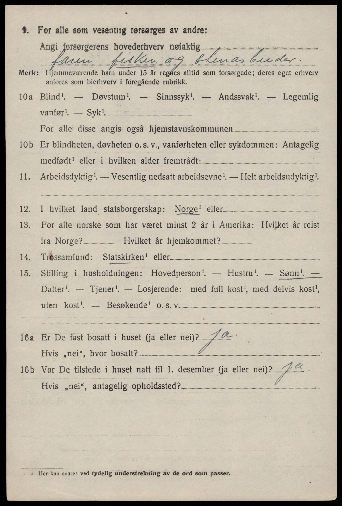 SAST, 1920 census for Åkra, 1920, p. 1663