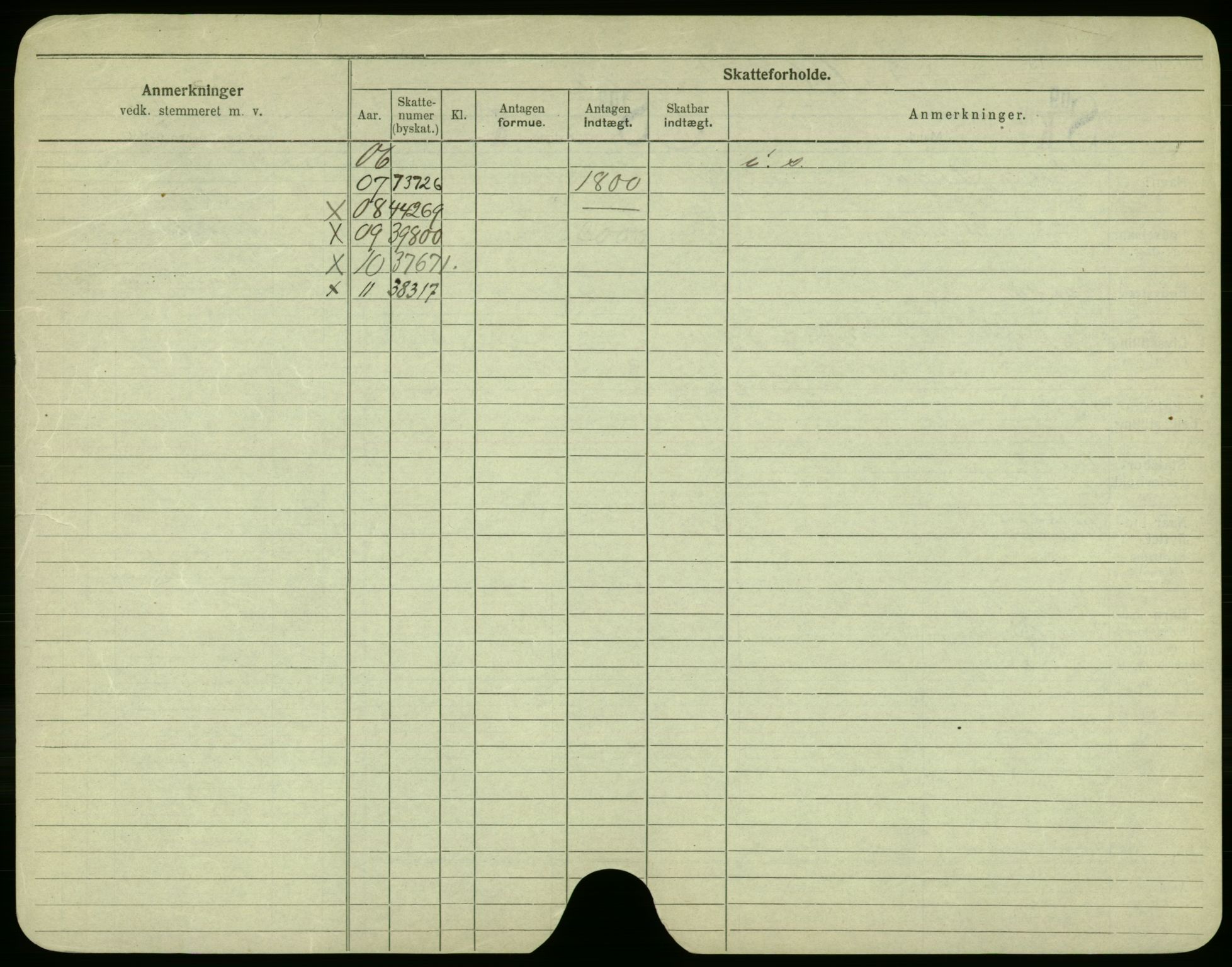 Oslo folkeregister, Registerkort, AV/SAO-A-11715/F/Fa/Fac/L0002: Menn, 1906-1914, p. 376b