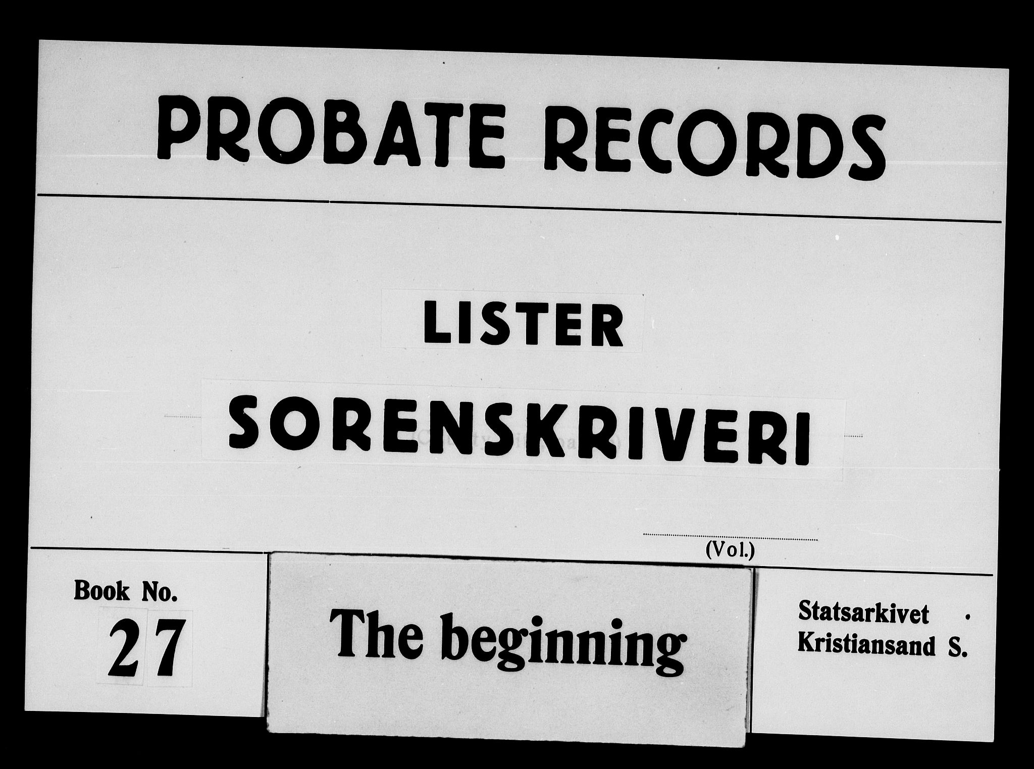 Lister sorenskriveri, AV/SAK-1221-0003/H/Hc/L0028: Skifteprotokoll nr 27 med register, 1742-1743