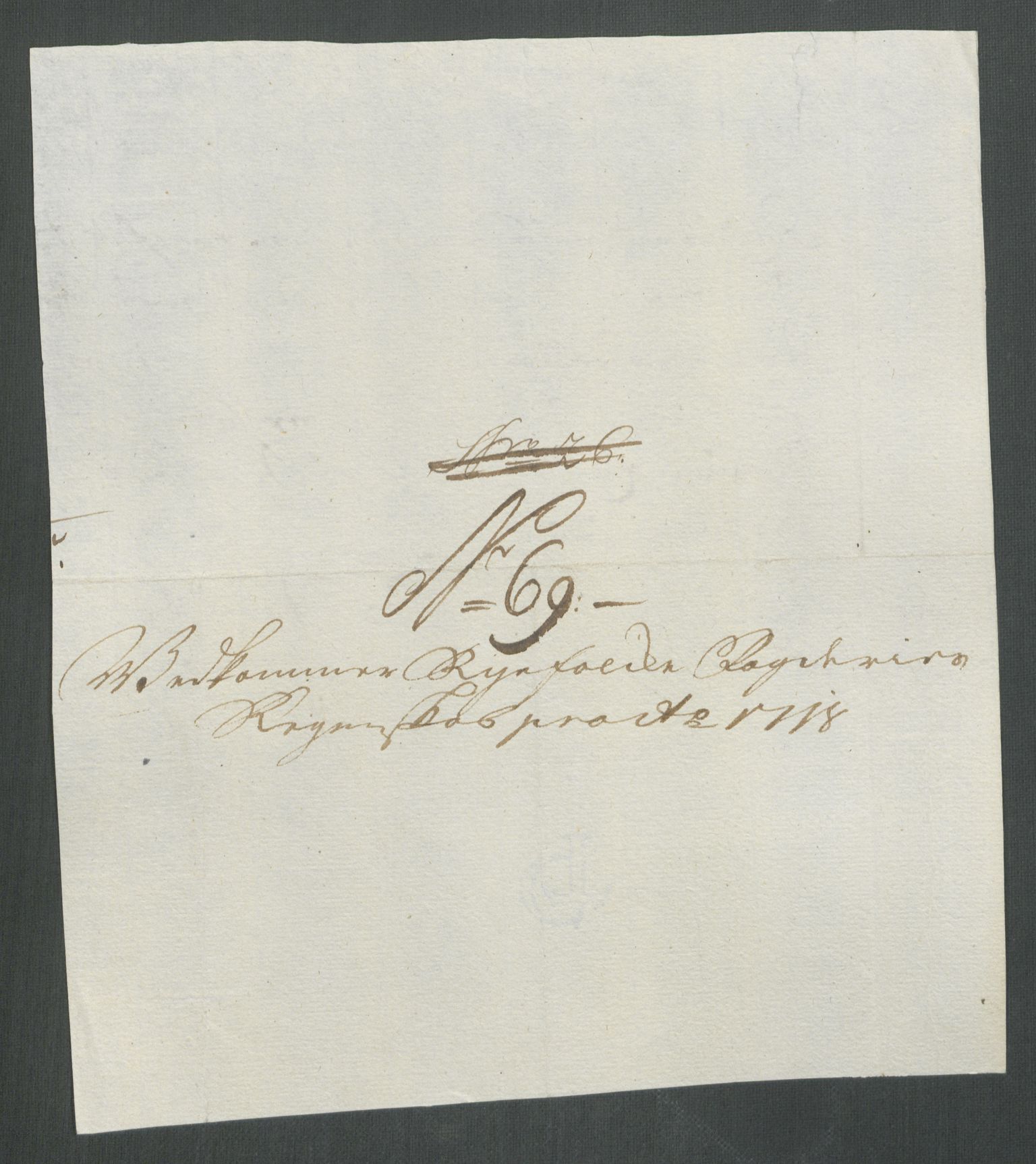 Rentekammeret inntil 1814, Reviderte regnskaper, Fogderegnskap, AV/RA-EA-4092/R47/L2871: Fogderegnskap Ryfylke, 1718, p. 331