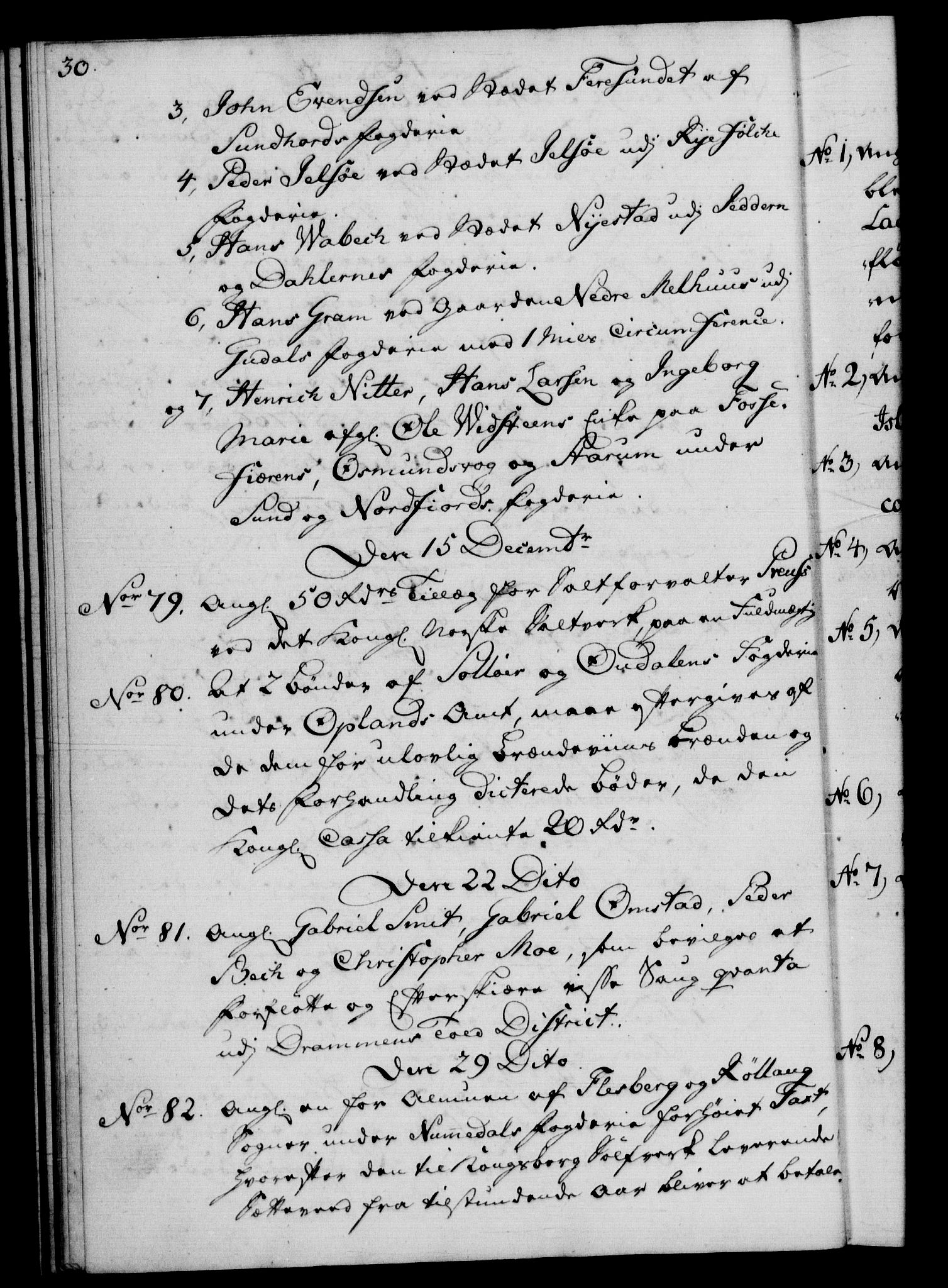 Rentekammeret, Kammerkanselliet, RA/EA-3111/G/Gf/Gfb/L0008: Register til norske relasjons- og resolusjonsprotokoller (merket RK 52.103), 1766-1771, p. 30