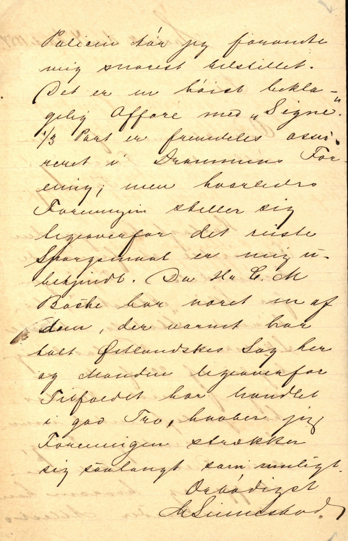 Pa 63 - Østlandske skibsassuranceforening, VEMU/A-1079/G/Ga/L0017/0005: Havaridokumenter / Signe, Hurra, Activ, Sjofna, Senior, Scandia, 1884, p. 44