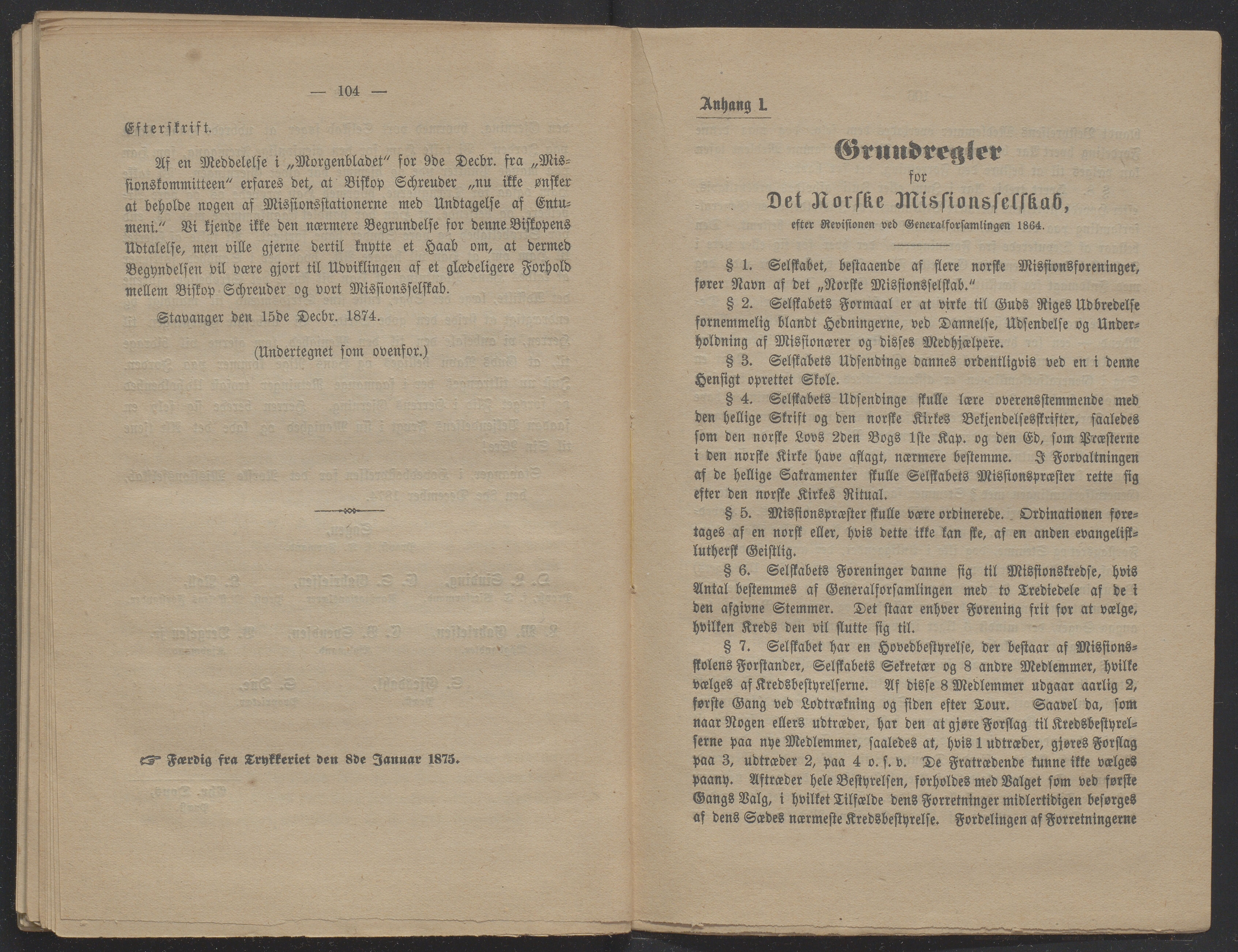 Det Norske Misjonsselskap - hovedadministrasjonen, VID/MA-A-1045/D/Db/Dba/L0338/0002: Beretninger, Bøker, Skrifter o.l   / Årsberetninger 32, 1874, p. 104-105