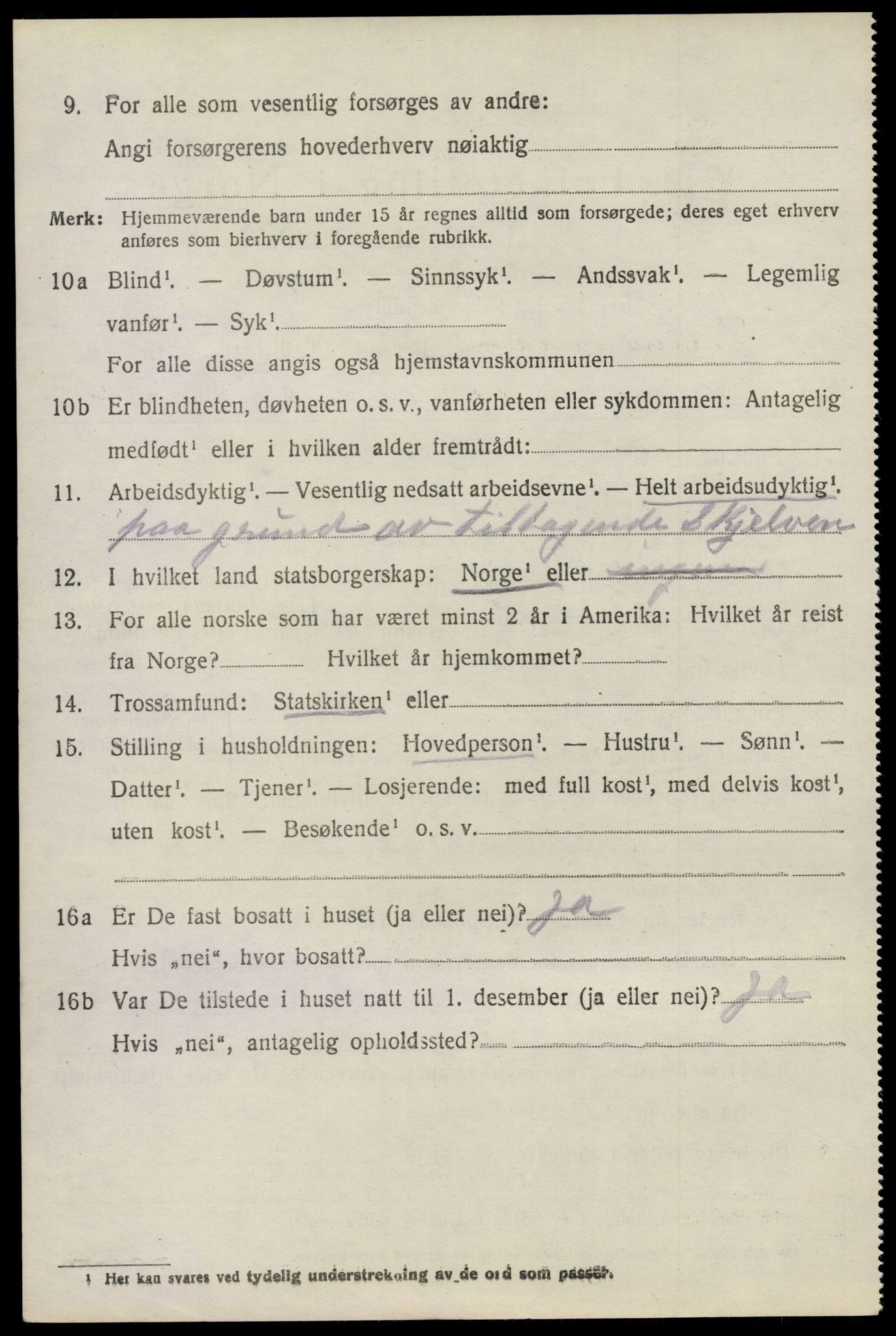 SAO, 1920 census for Glemmen, 1920, p. 10464