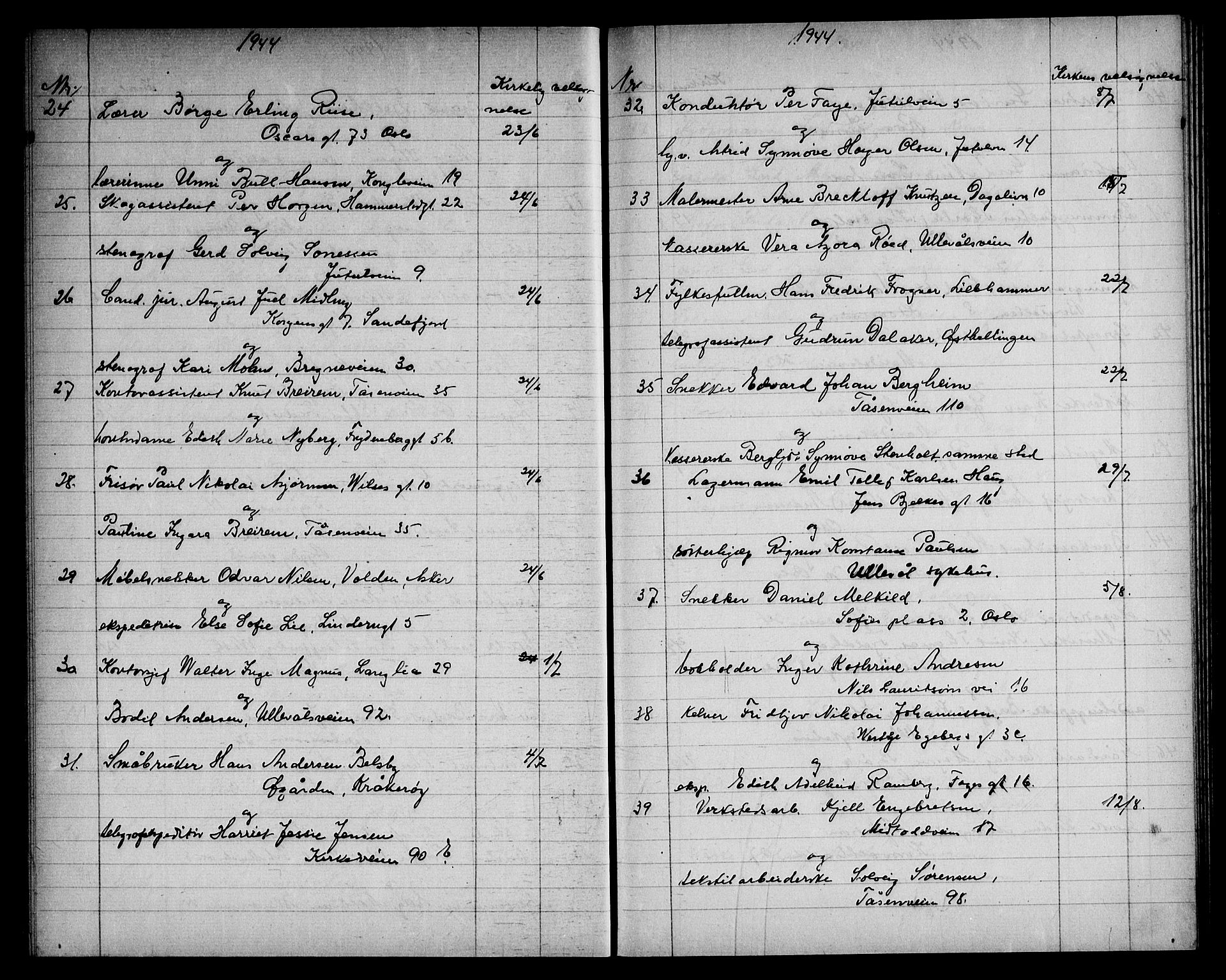 Vestre Aker prestekontor Kirkebøker, AV/SAO-A-10025/G/Ga/L0009: Parish register (copy) no. I 9, 1924-1950