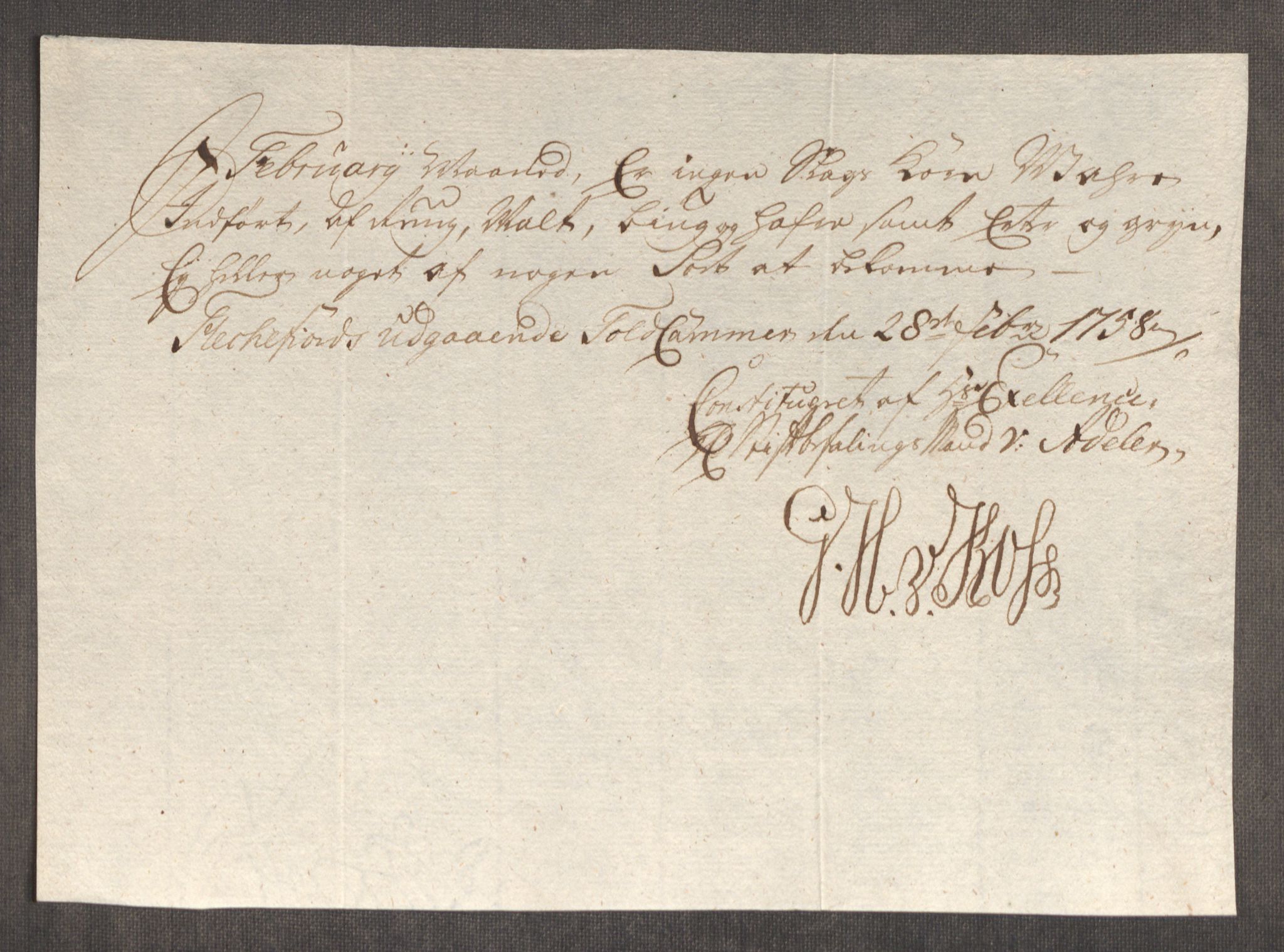 Rentekammeret inntil 1814, Realistisk ordnet avdeling, RA/EA-4070/Oe/L0006: [Ø1]: Priskuranter, 1758-1760, p. 297