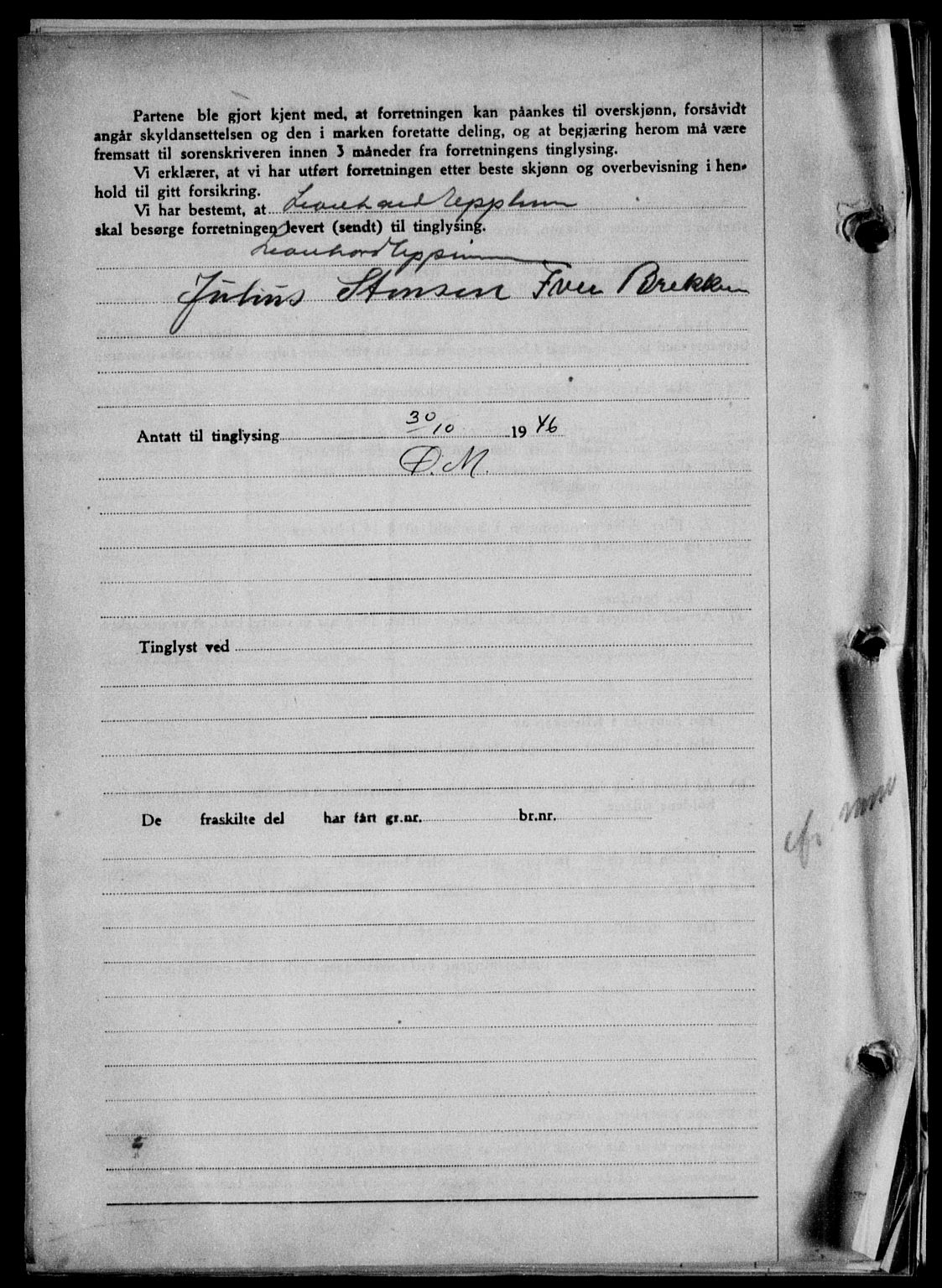 Lofoten sorenskriveri, SAT/A-0017/1/2/2C/L0014a: Mortgage book no. 14a, 1946-1946, Diary no: : 1604/1946