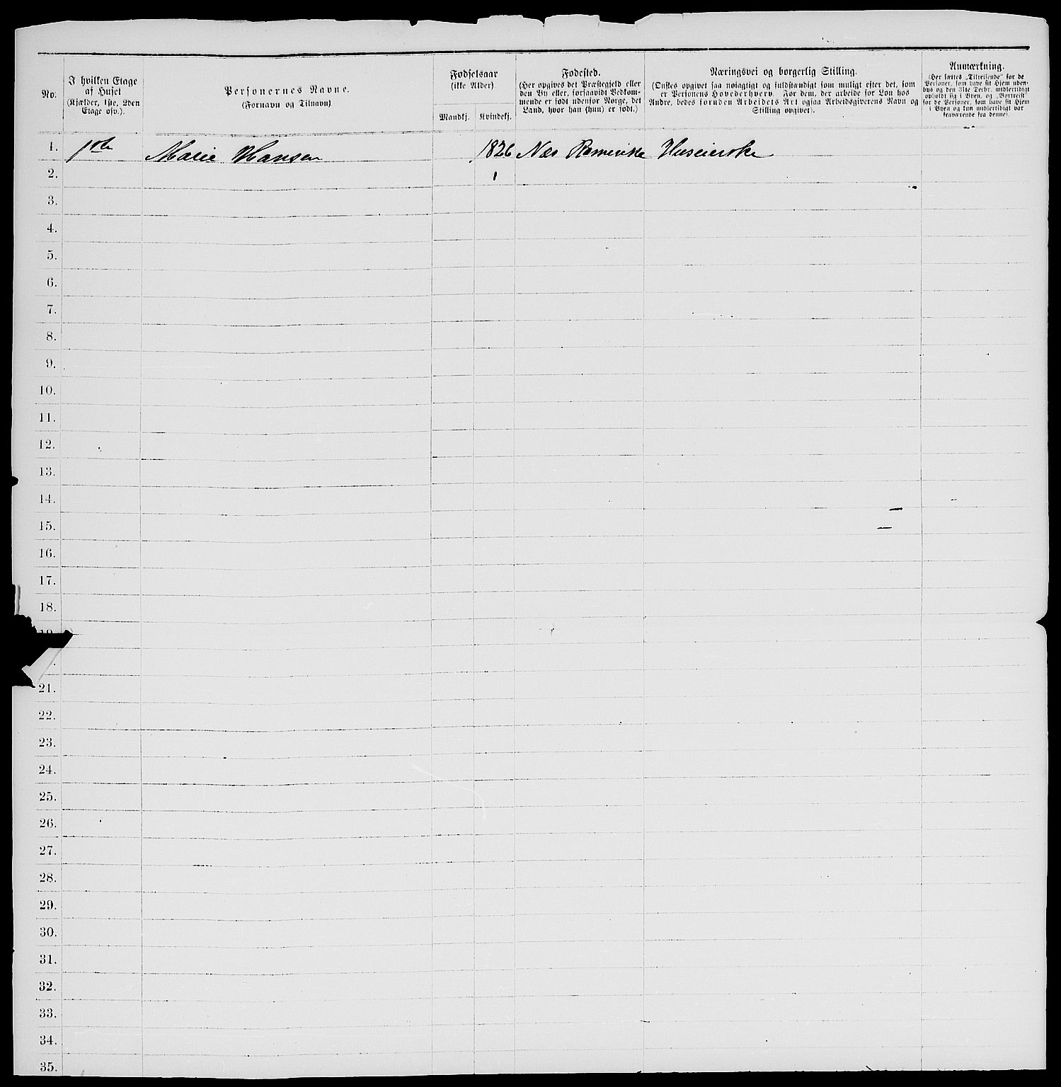 RA, 1885 census for 0301 Kristiania, 1885, p. 1510