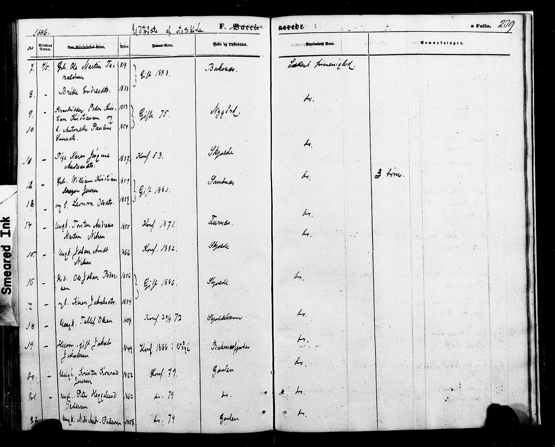 Ministerialprotokoller, klokkerbøker og fødselsregistre - Nordland, AV/SAT-A-1459/898/L1421: Parish register (official) no. 898A01, 1866-1886, p. 239