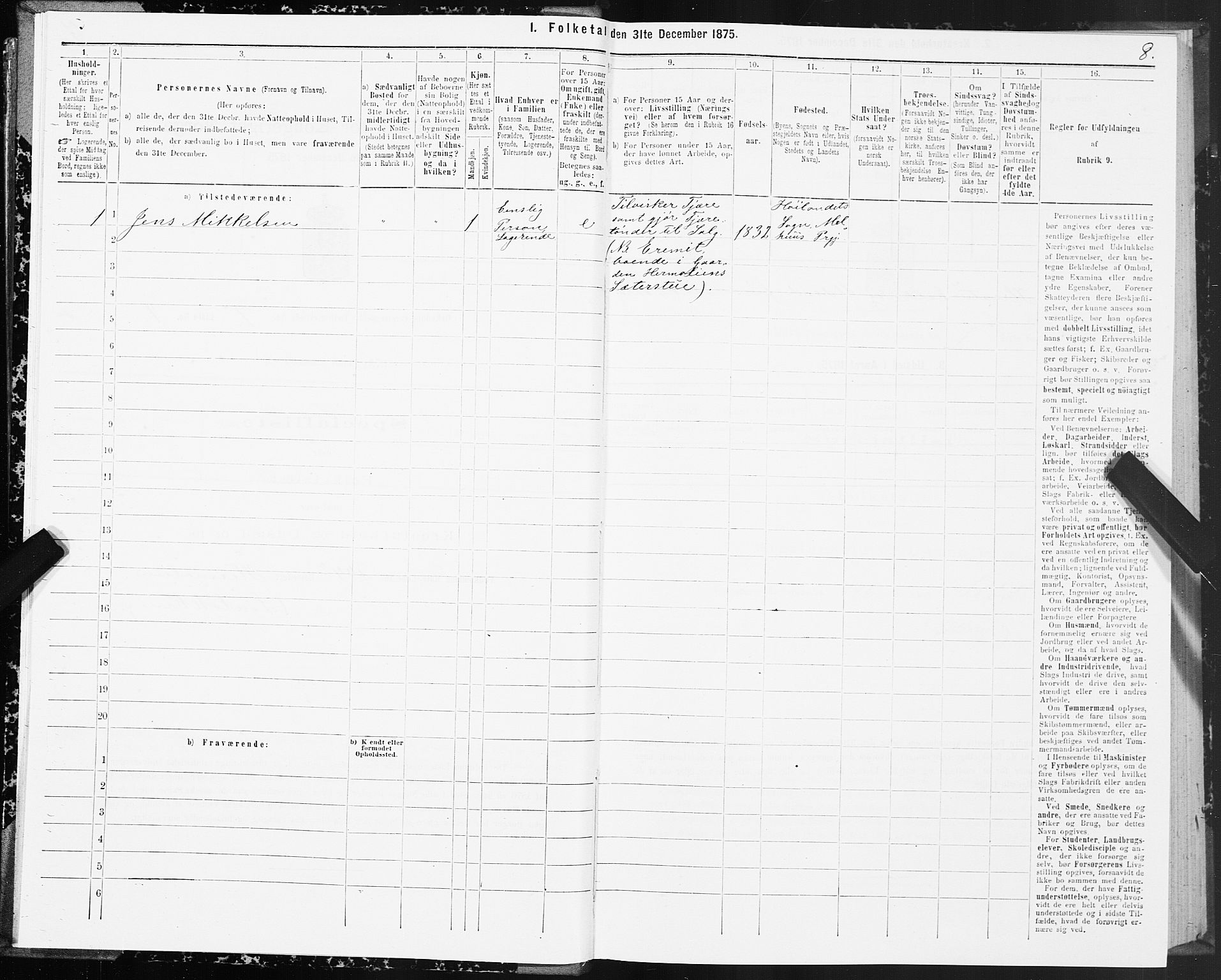 SAT, 1875 census for 1638P Orkdal, 1875, p. 4008