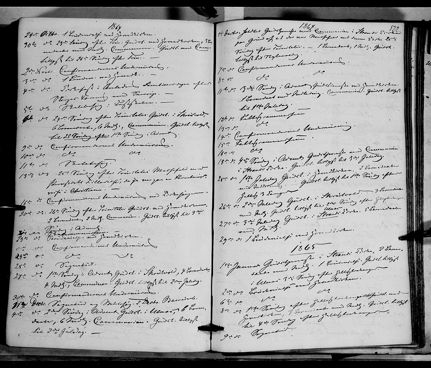 Nord-Aurdal prestekontor, AV/SAH-PREST-132/H/Ha/Haa/L0008: Parish register (official) no. 8, 1863-1875, p. 522