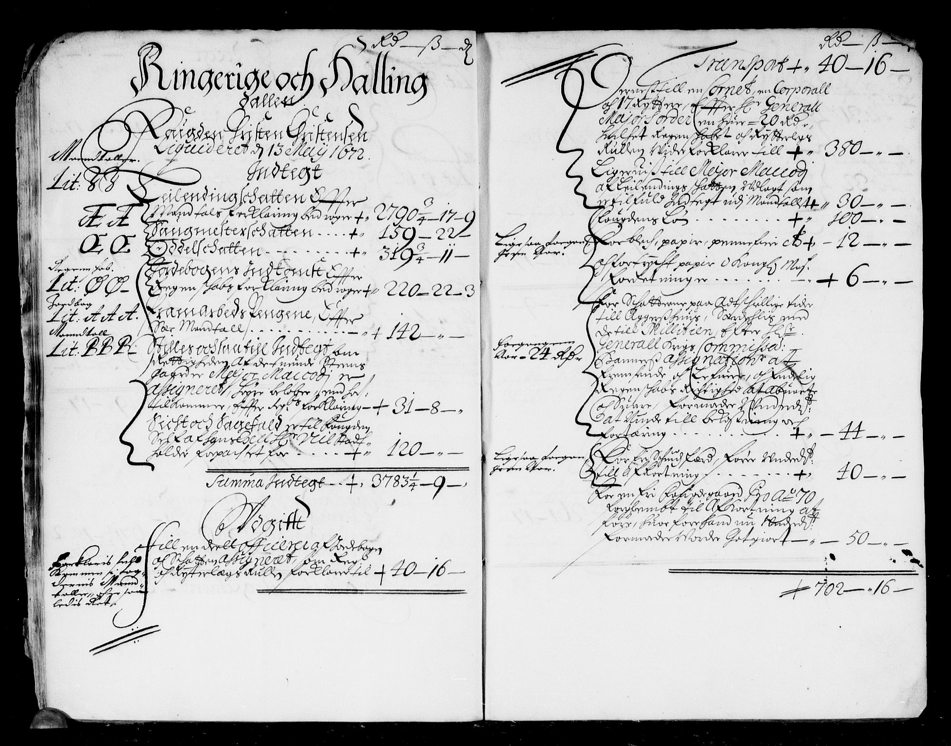 Rentekammeret inntil 1814, Reviderte regnskaper, Stiftamtstueregnskaper, Landkommissariatet på Akershus og Akershus stiftamt, AV/RA-EA-5869/R/Rb/L0075: Akershus stiftamt, 1671