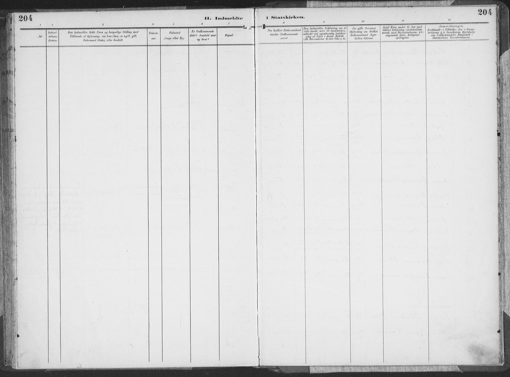 Flekkefjord sokneprestkontor, AV/SAK-1111-0012/F/Fa/Faa/L0002: Parish register (official) no. A 2, 1900-1912, p. 204