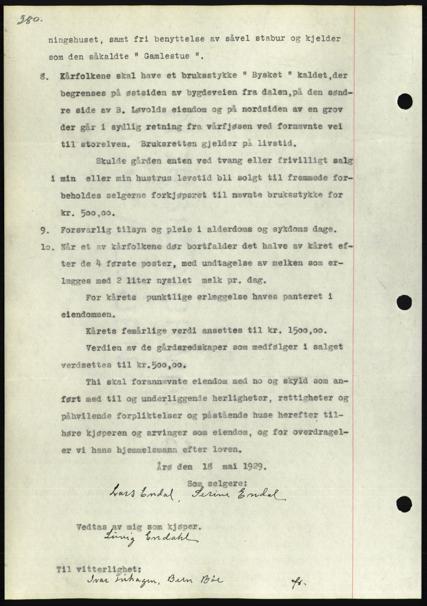 Søre Sunnmøre sorenskriveri, AV/SAT-A-4122/1/2/2C/L0049: Mortgage book no. 43, 1929-1929, Deed date: 25.05.1929