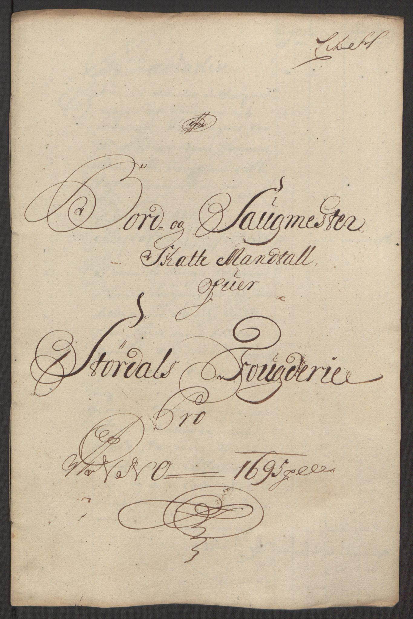 Rentekammeret inntil 1814, Reviderte regnskaper, Fogderegnskap, RA/EA-4092/R62/L4187: Fogderegnskap Stjørdal og Verdal, 1695, p. 120