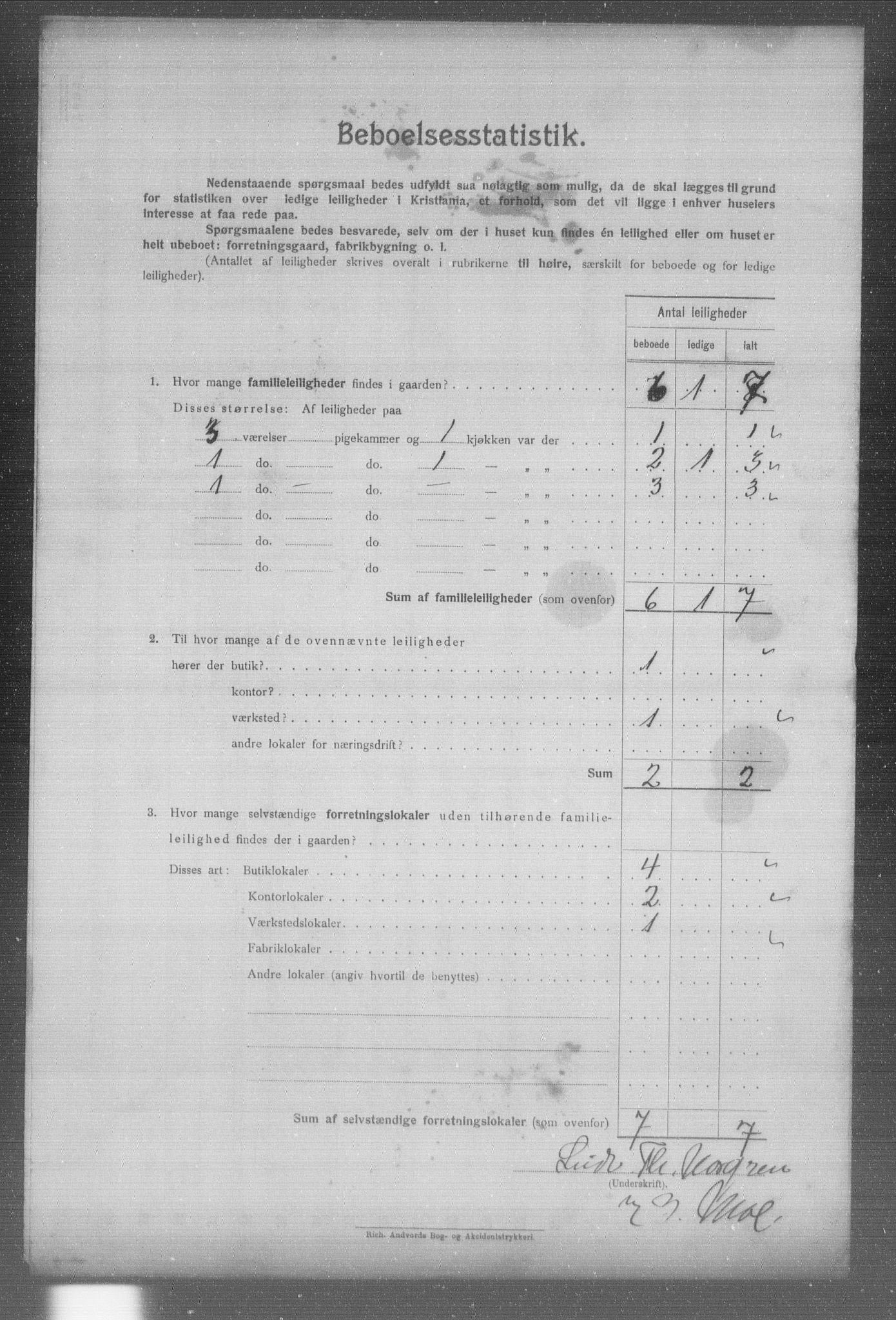 OBA, Municipal Census 1904 for Kristiania, 1904, p. 3553