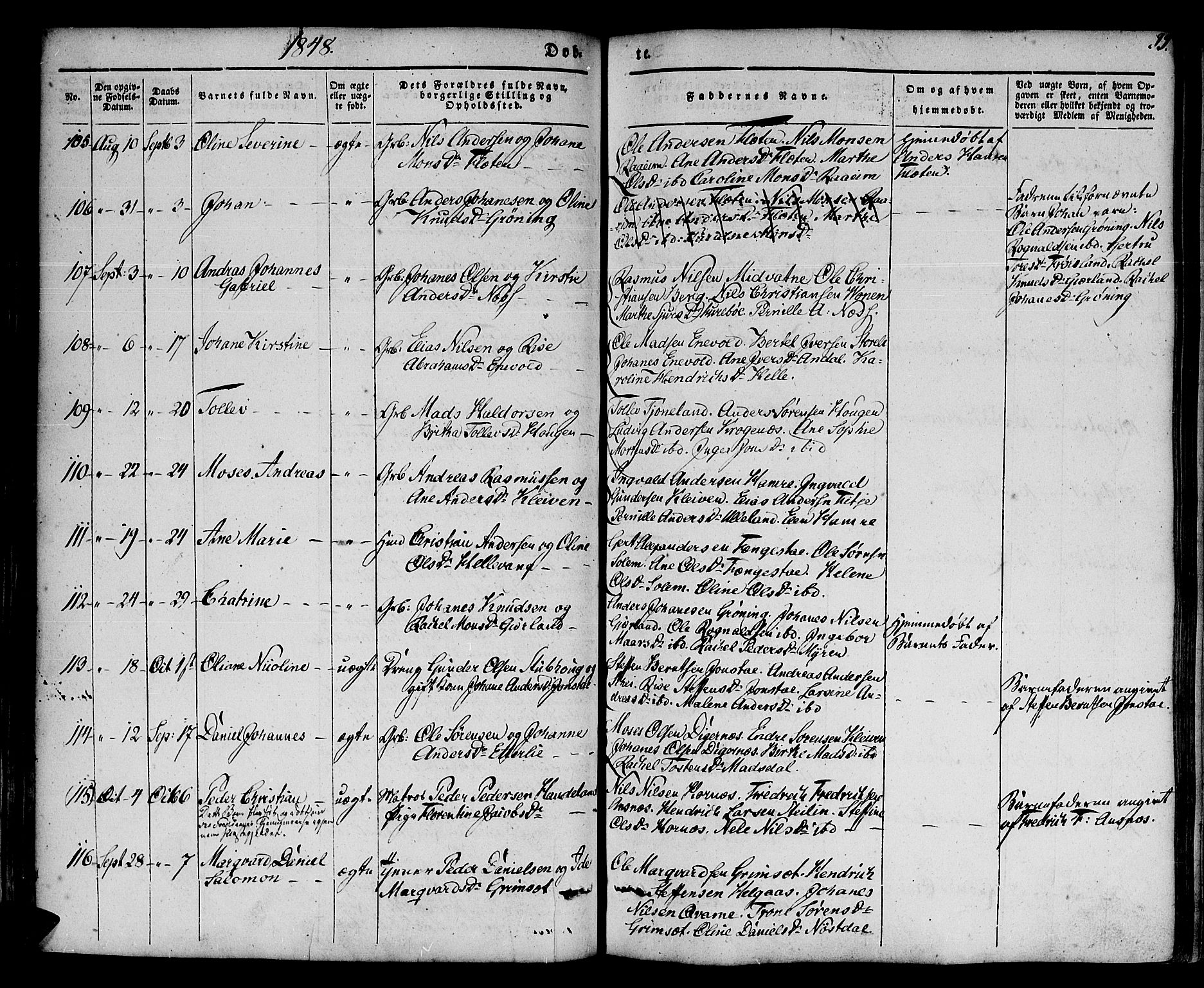 Førde sokneprestembete, AV/SAB-A-79901/H/Haa/Haaa/L0007: Parish register (official) no. A 7, 1843-1860, p. 99