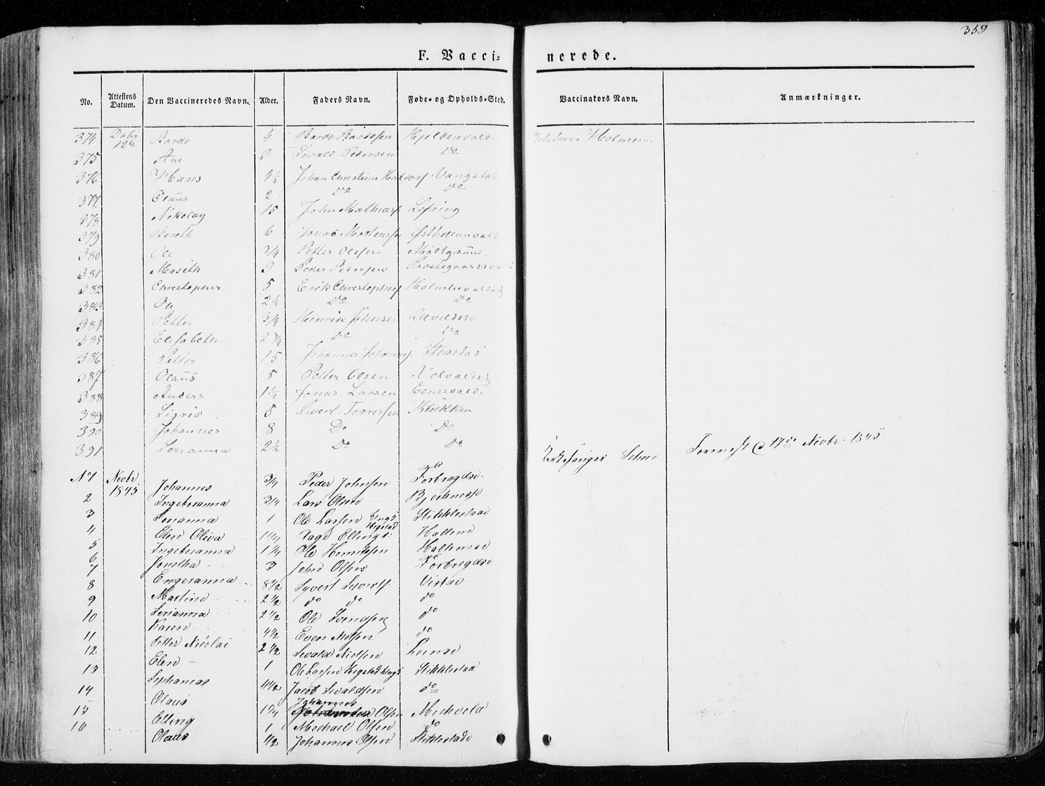 Ministerialprotokoller, klokkerbøker og fødselsregistre - Nord-Trøndelag, SAT/A-1458/723/L0239: Parish register (official) no. 723A08, 1841-1851, p. 359