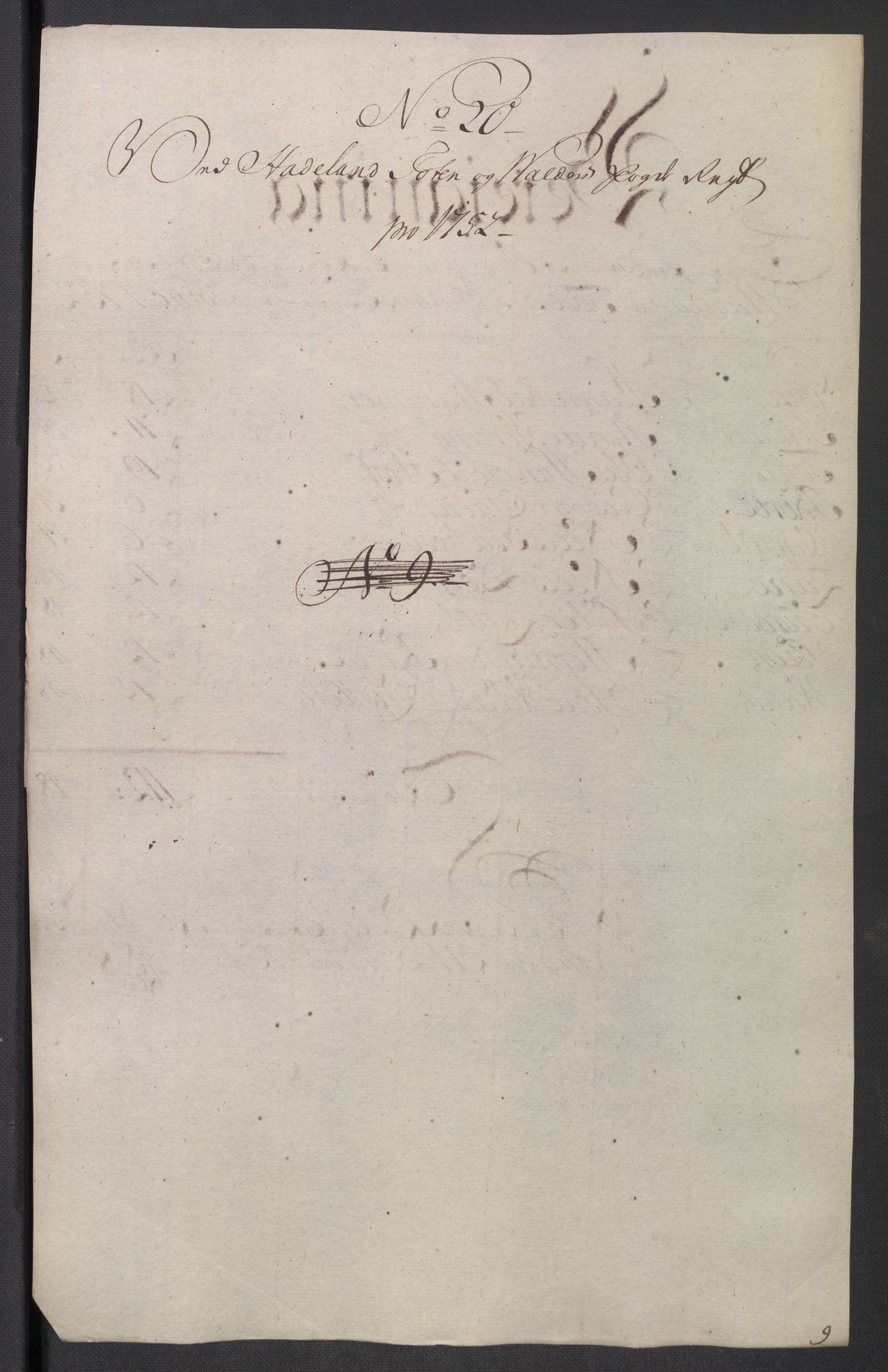 Rentekammeret inntil 1814, Reviderte regnskaper, Fogderegnskap, RA/EA-4092/R18/L1349: Fogderegnskap Hadeland, Toten og Valdres, 1752-1753, p. 100