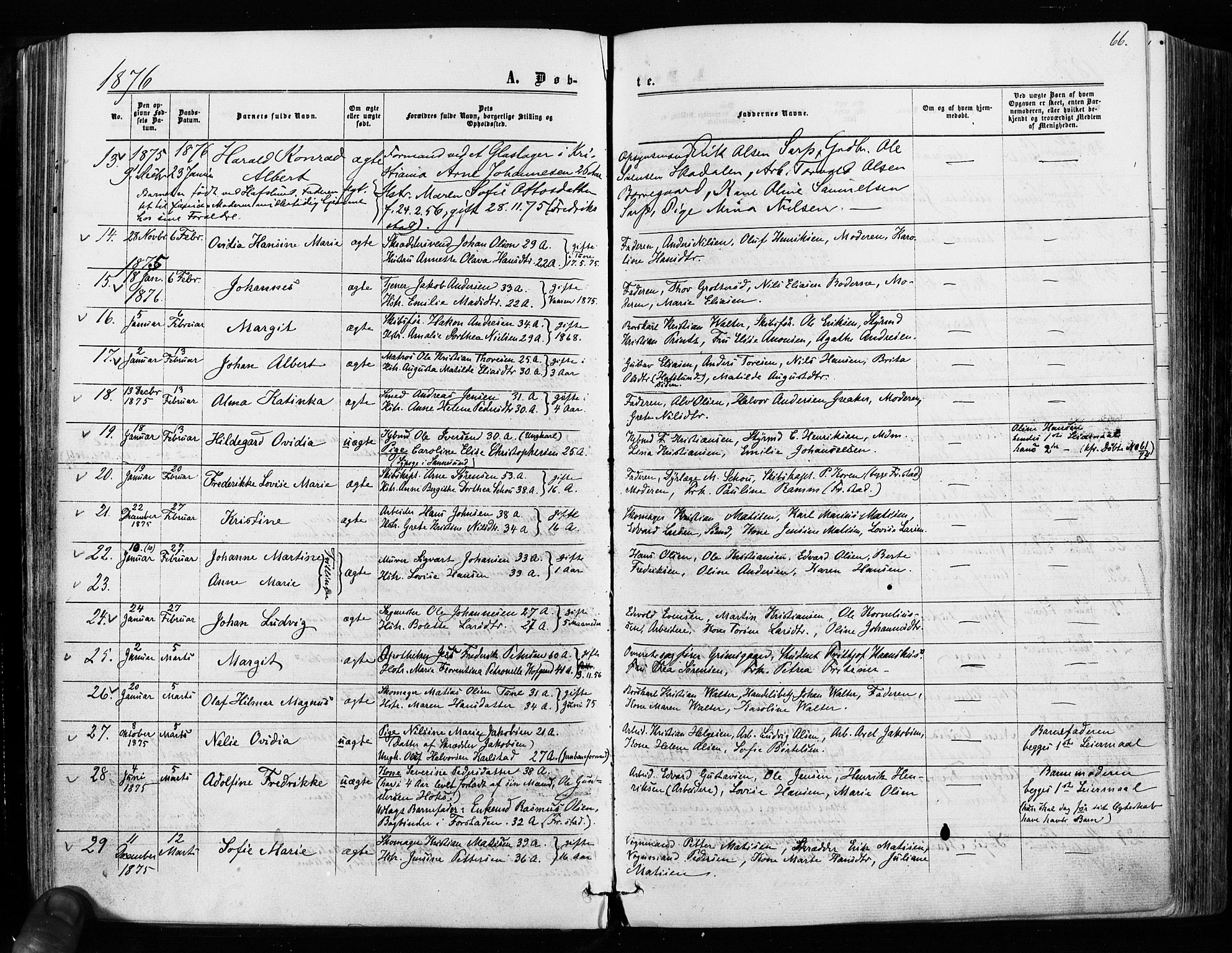 Sarpsborg prestekontor Kirkebøker, AV/SAO-A-2006/F/Fa/L0002: Parish register (official) no. 2, 1869-1877, p. 66
