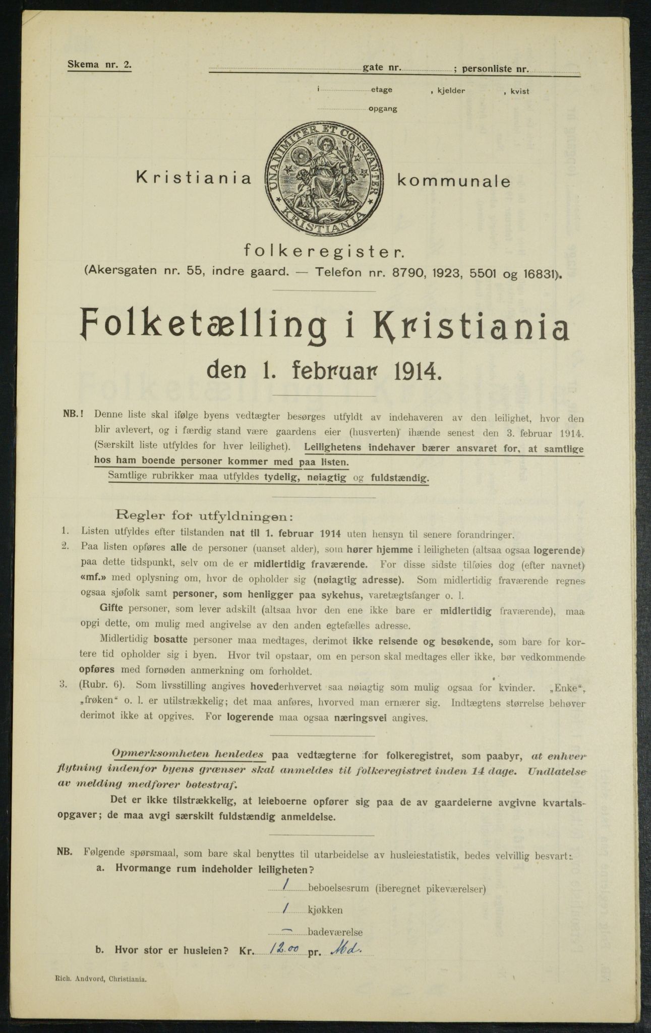 OBA, Municipal Census 1914 for Kristiania, 1914, p. 35551