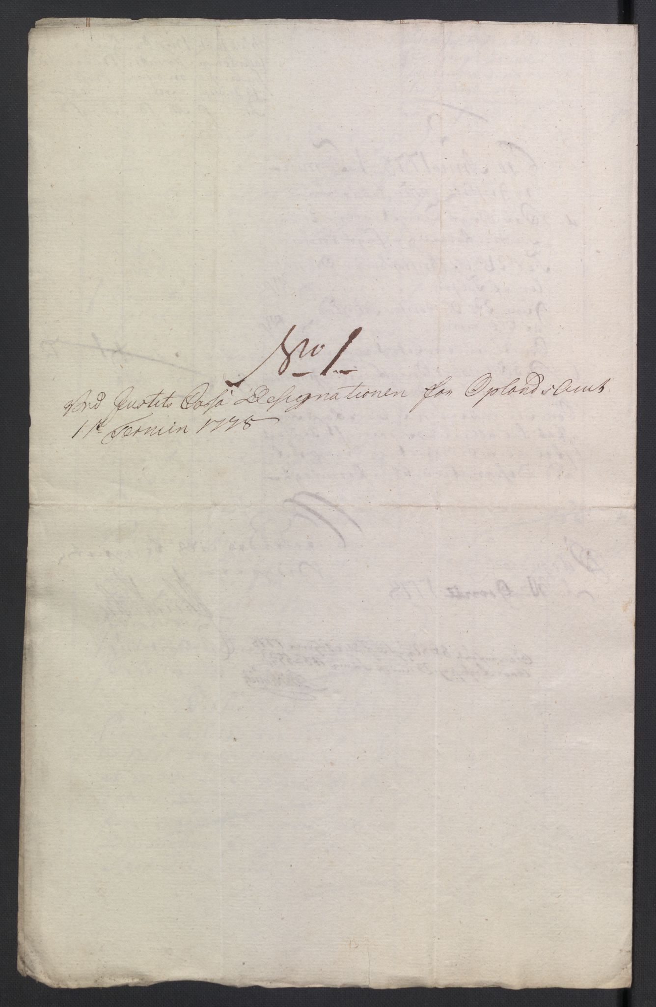 Rentekammeret inntil 1814, Reviderte regnskaper, Mindre regnskaper, AV/RA-EA-4068/Rb/L0014: Opplands amt, 1771-1779, p. 546