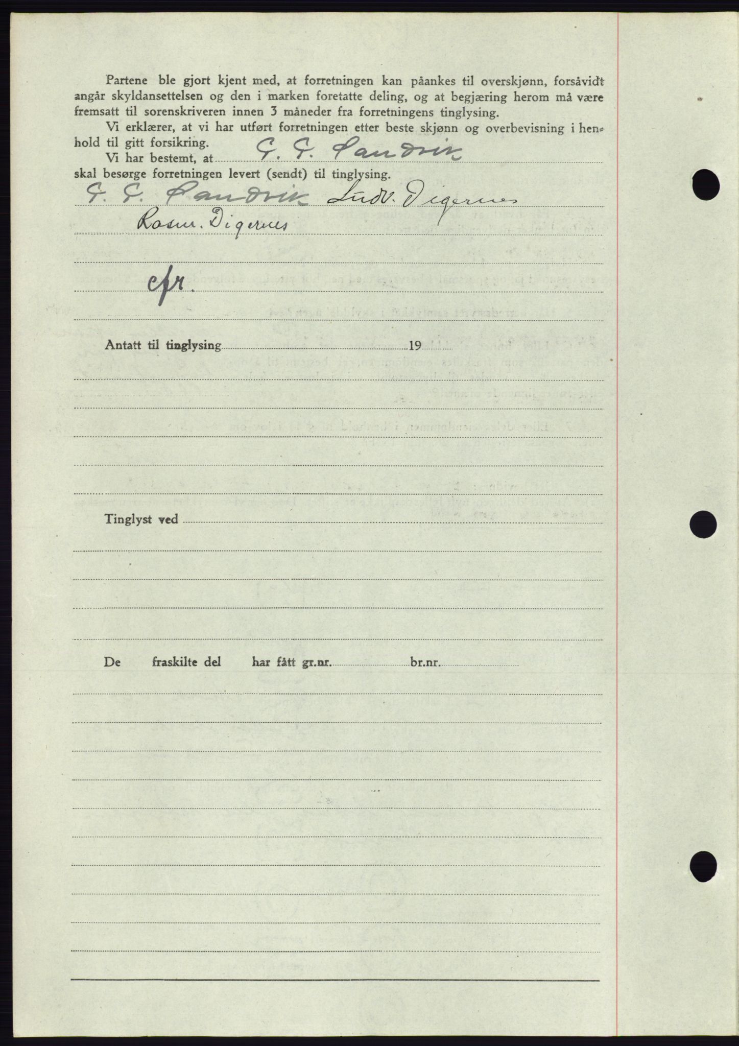 Søre Sunnmøre sorenskriveri, SAT/A-4122/1/2/2C/L0076: Mortgage book no. 2A, 1943-1944, Diary no: : 989/1944