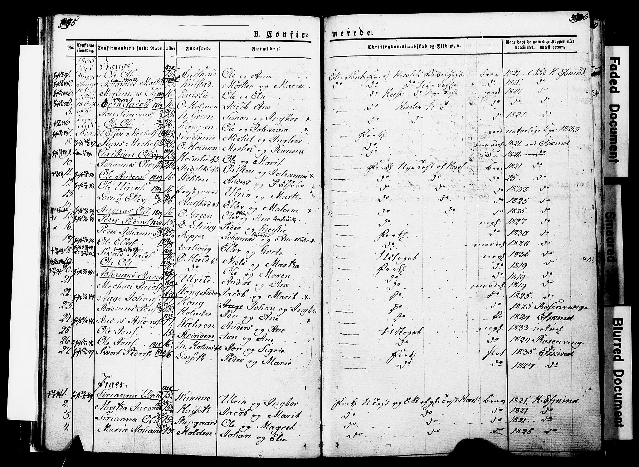 Ministerialprotokoller, klokkerbøker og fødselsregistre - Nord-Trøndelag, SAT/A-1458/723/L0243: Parish register (official) no. 723A12, 1822-1851, p. 595-596