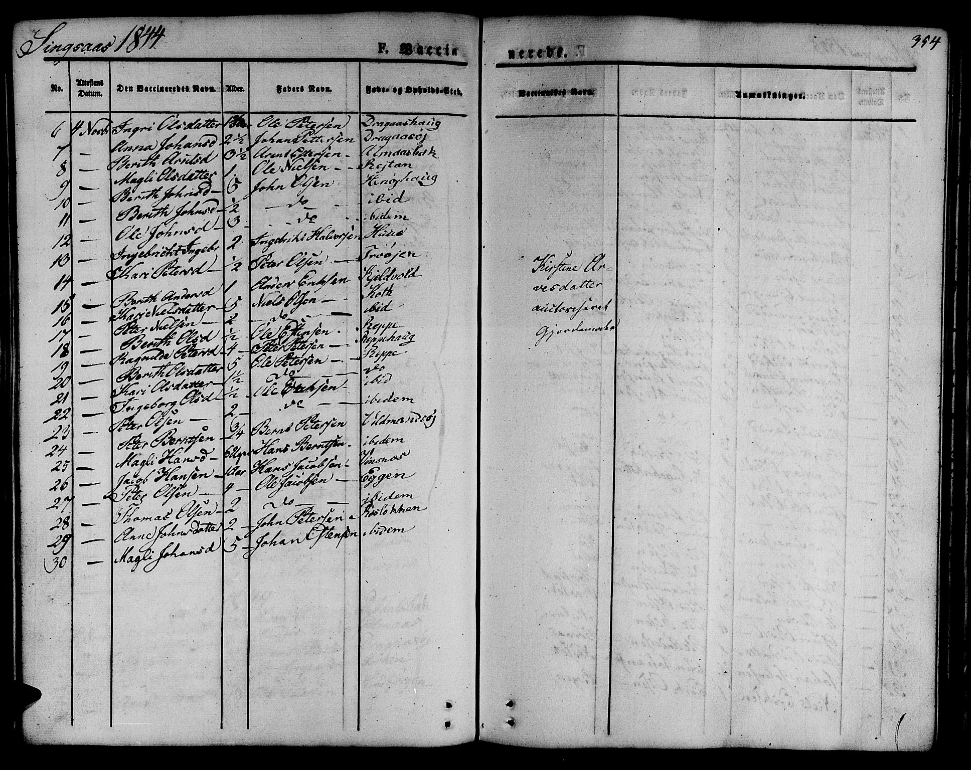 Ministerialprotokoller, klokkerbøker og fødselsregistre - Sør-Trøndelag, SAT/A-1456/685/L0961: Parish register (official) no. 685A05 /2, 1829-1845, p. 354